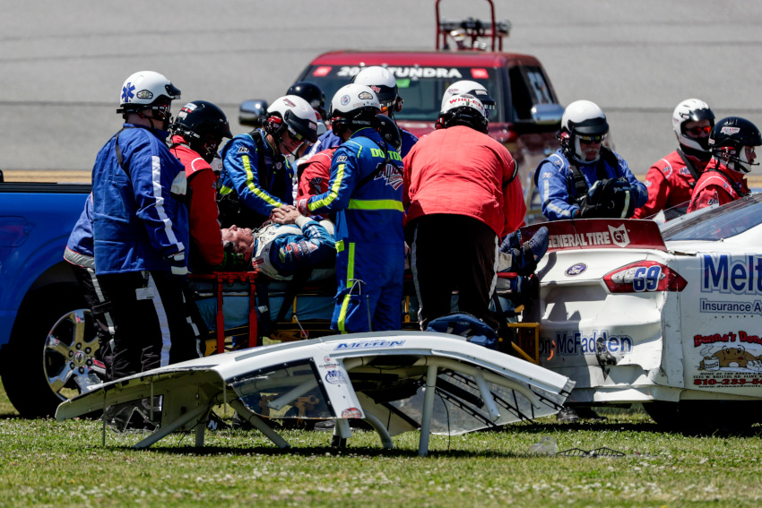 Rockford Driver Scott Melton Suffers Broken Leg In Arca Race Mlive