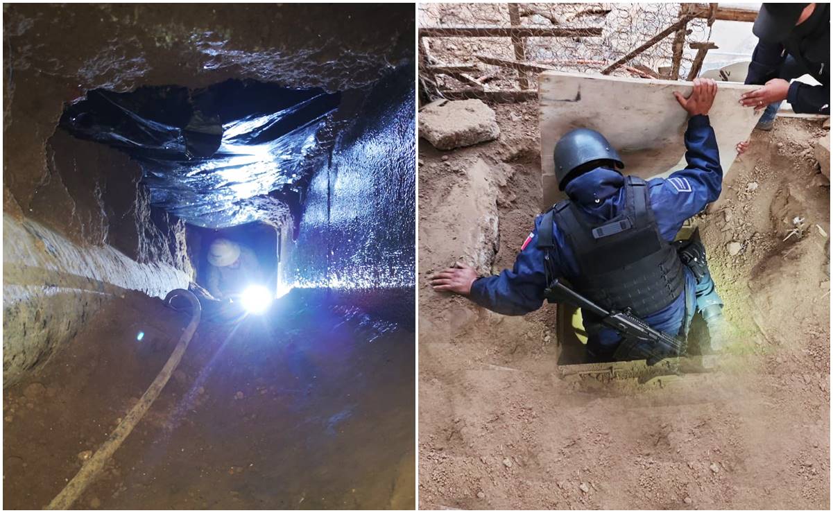 Hallan altares a la Santa Muerte y Satanás con ofrendas en túnel