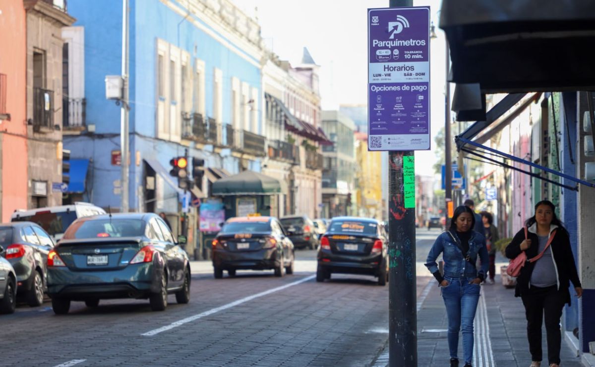 Reanudan el cobro de parquímetros en el Centro Histórico de Puebla El