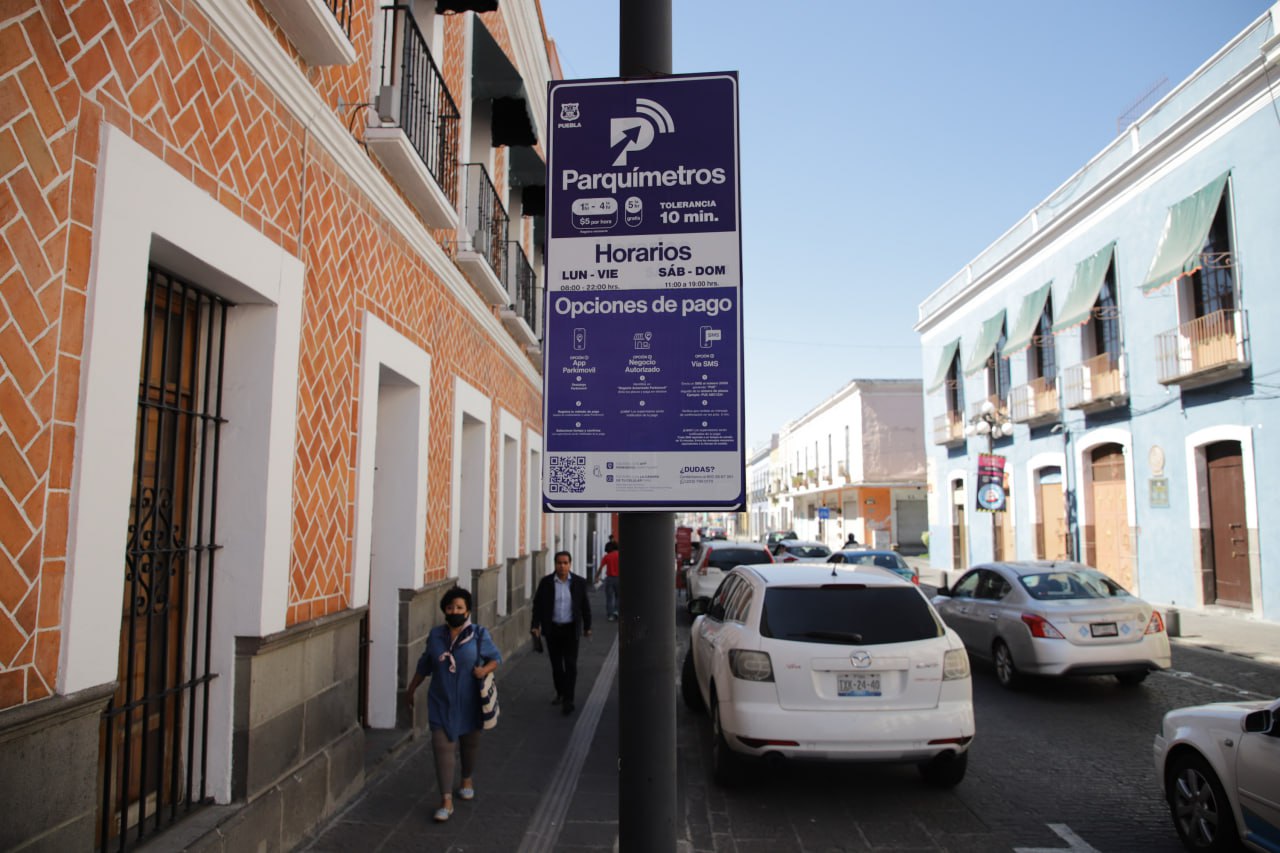 Así funcionan los parquímetros del Centro Histórico de Puebla El