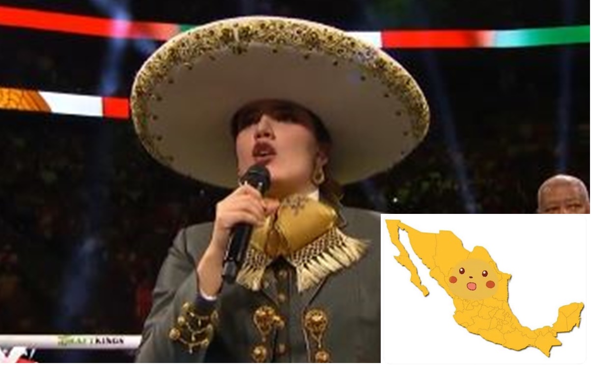 Canelo Álvarez defiende a Camila Fernández tras error en el Himno