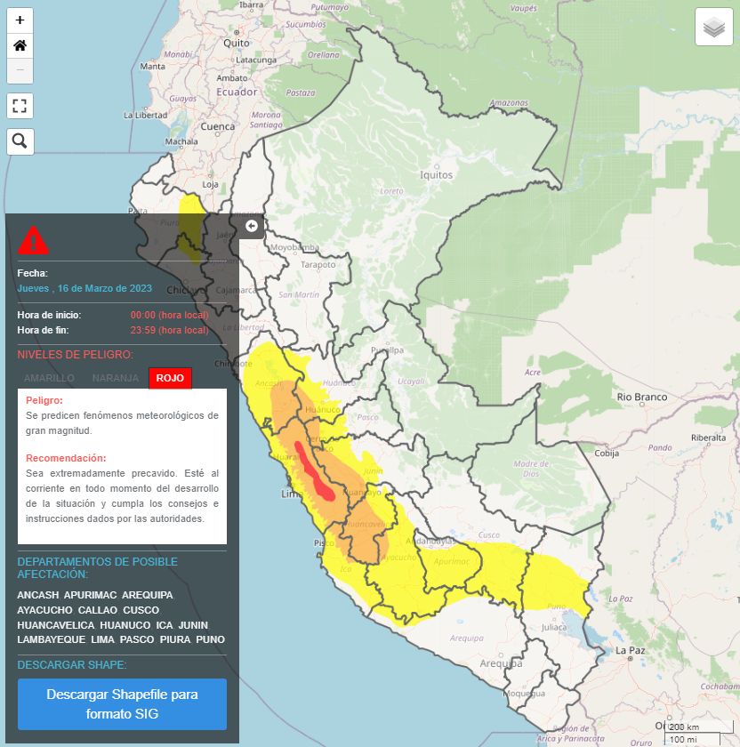 Ciclón Yaku en tiempo real fenómeno climático se aleja de la costa