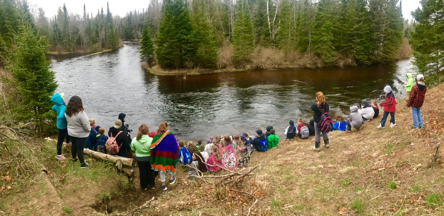 A class field trip to the Black River sturgeon hatchery