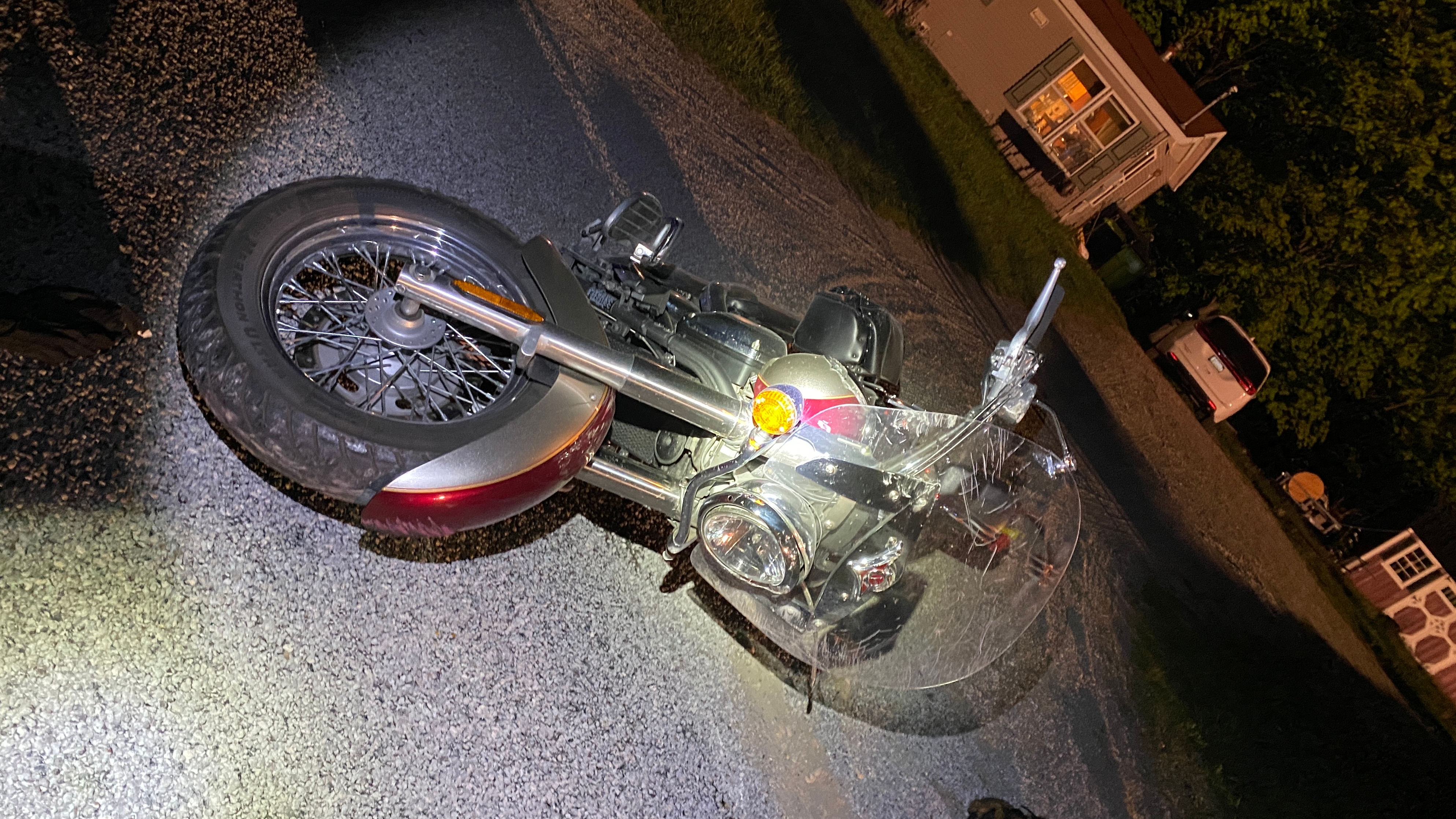 Motorcycle crash with SUV leaves Traverse City biker with life-threatening injuries