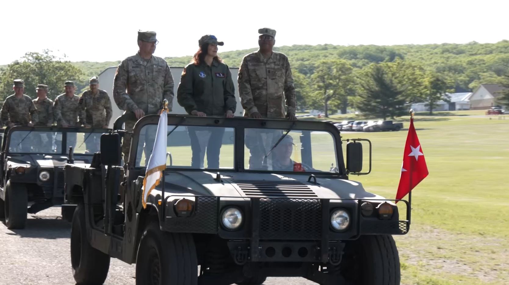 Gov. Whitmer helps honor National Guard members at Camp Grayling’s Pass in Review ceremony