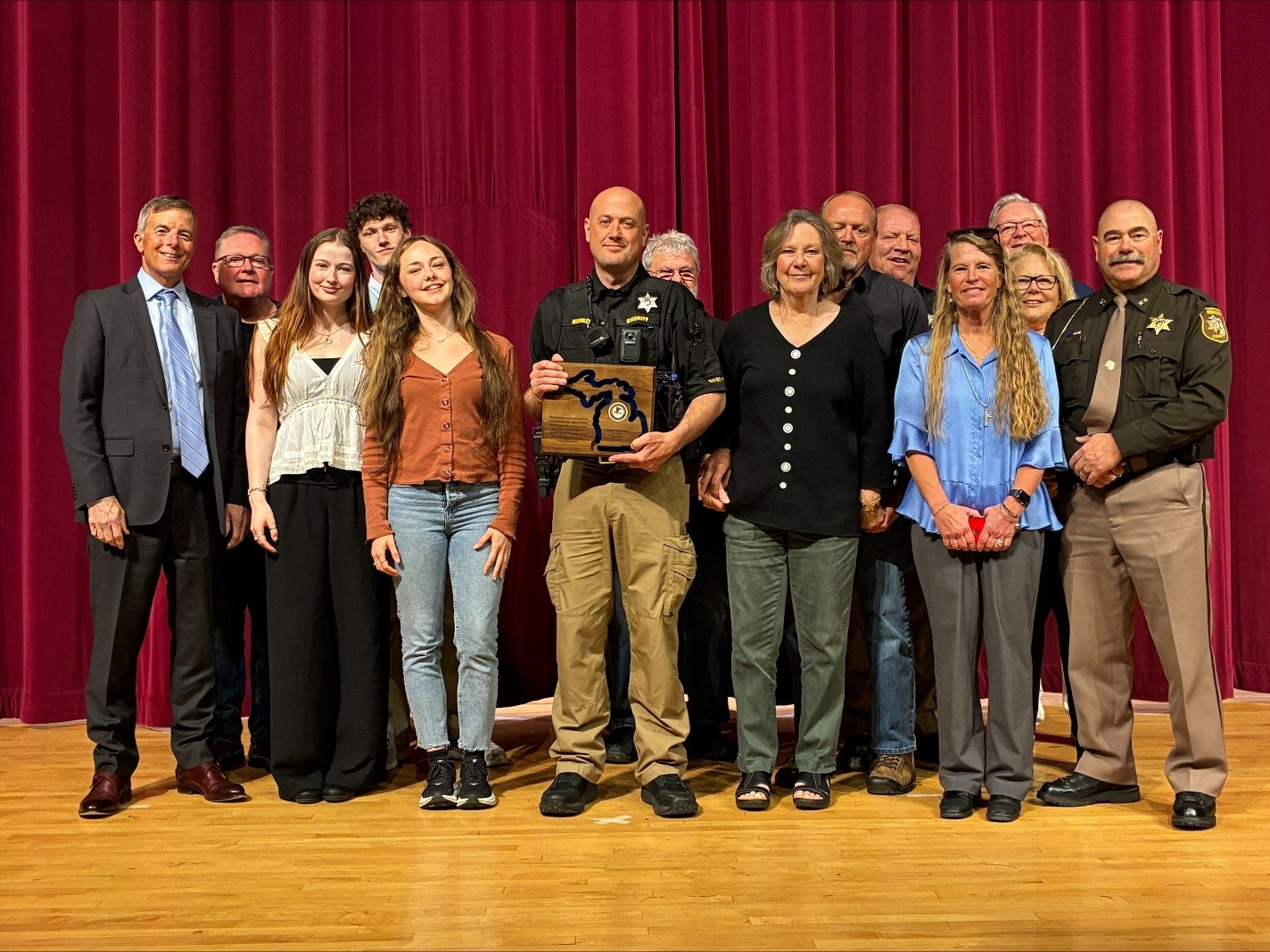 U.S. Justice Department honors Benzie County deputy sheriff with Hometown Hero Award