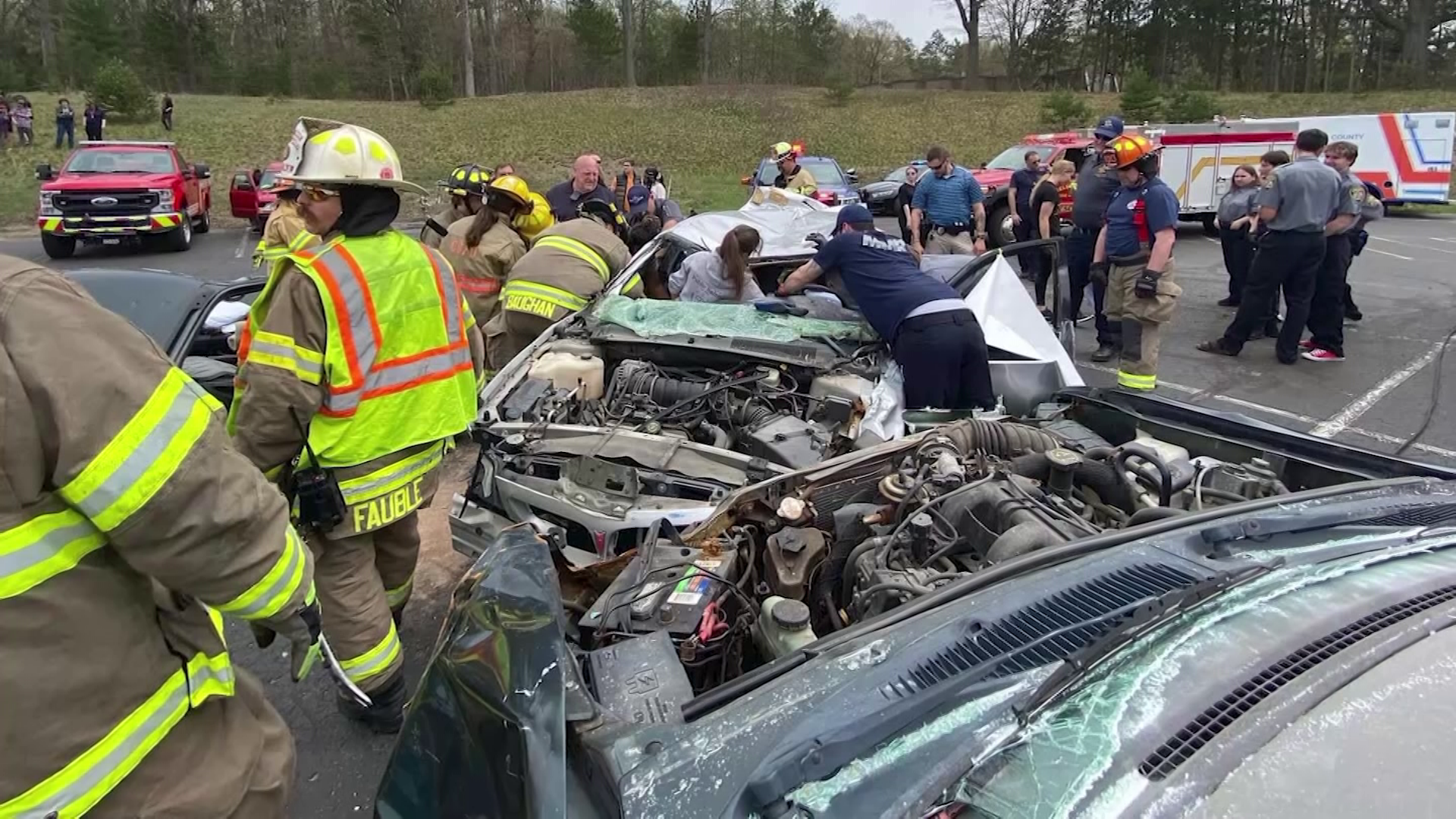 Wexford-Missaukee CTC honored for raising awareness with mock crash scene