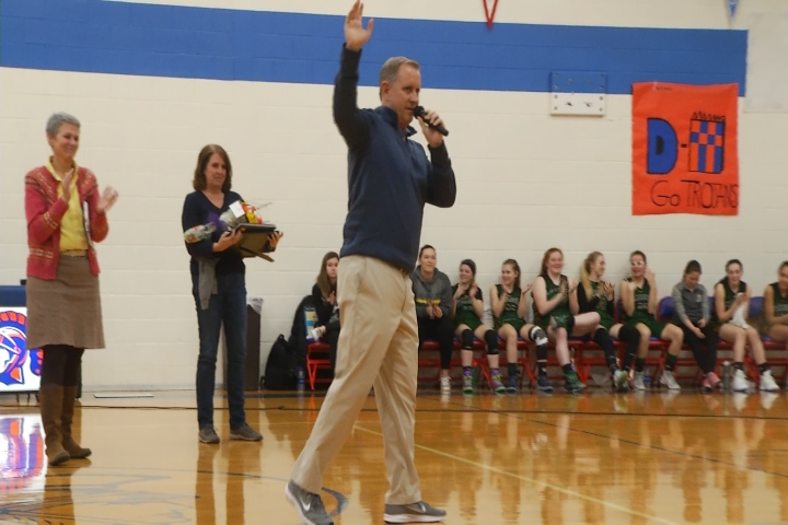 Central Lake Rallies Past Forest Area, Honors Longtime Coach