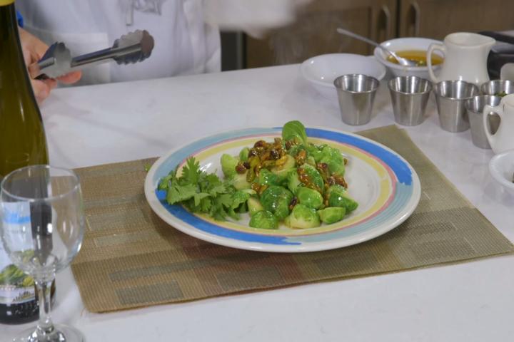 Cooking With Chef Hermann: Brussels Sprouts with Pistachios and Lime