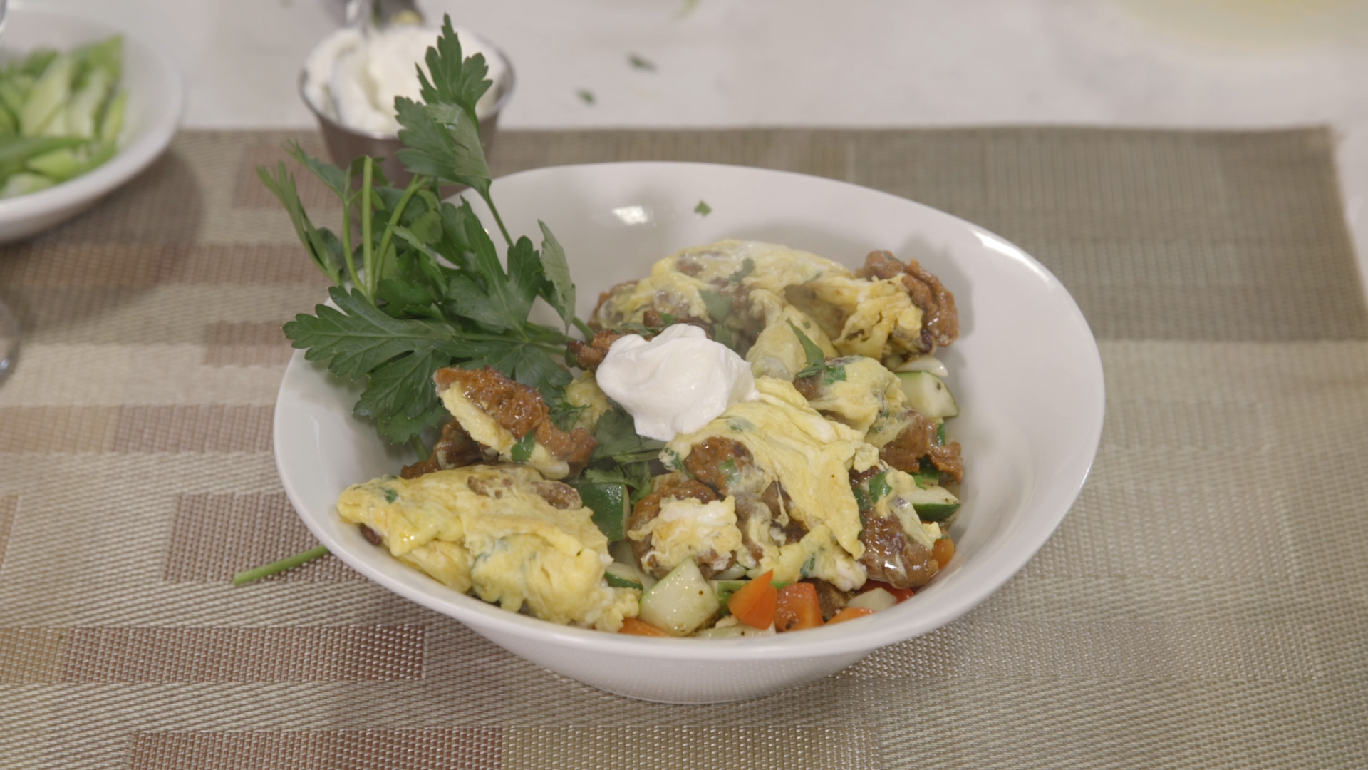 Cooking with Chef Hermann: Chorizo-Vegetable Breakfast Bowl