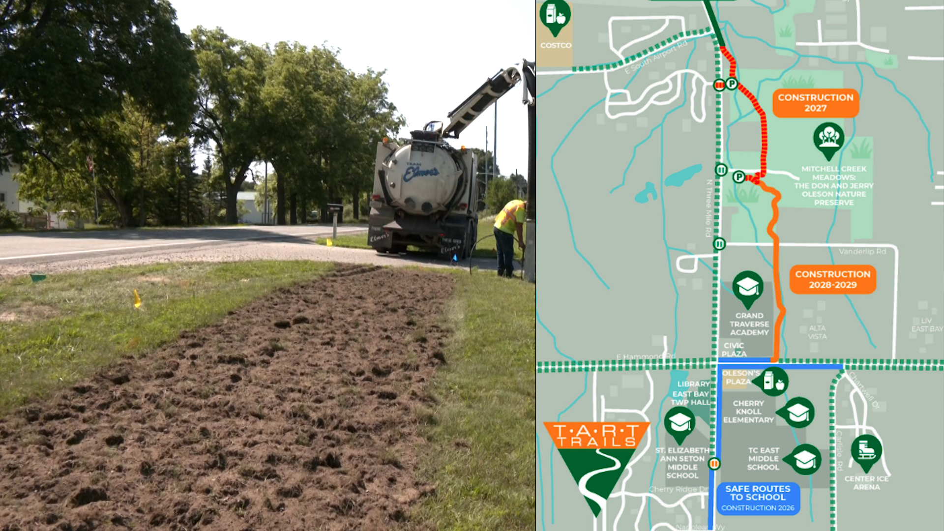 9and10news.com - Construction begins on East Bay Township trail extension