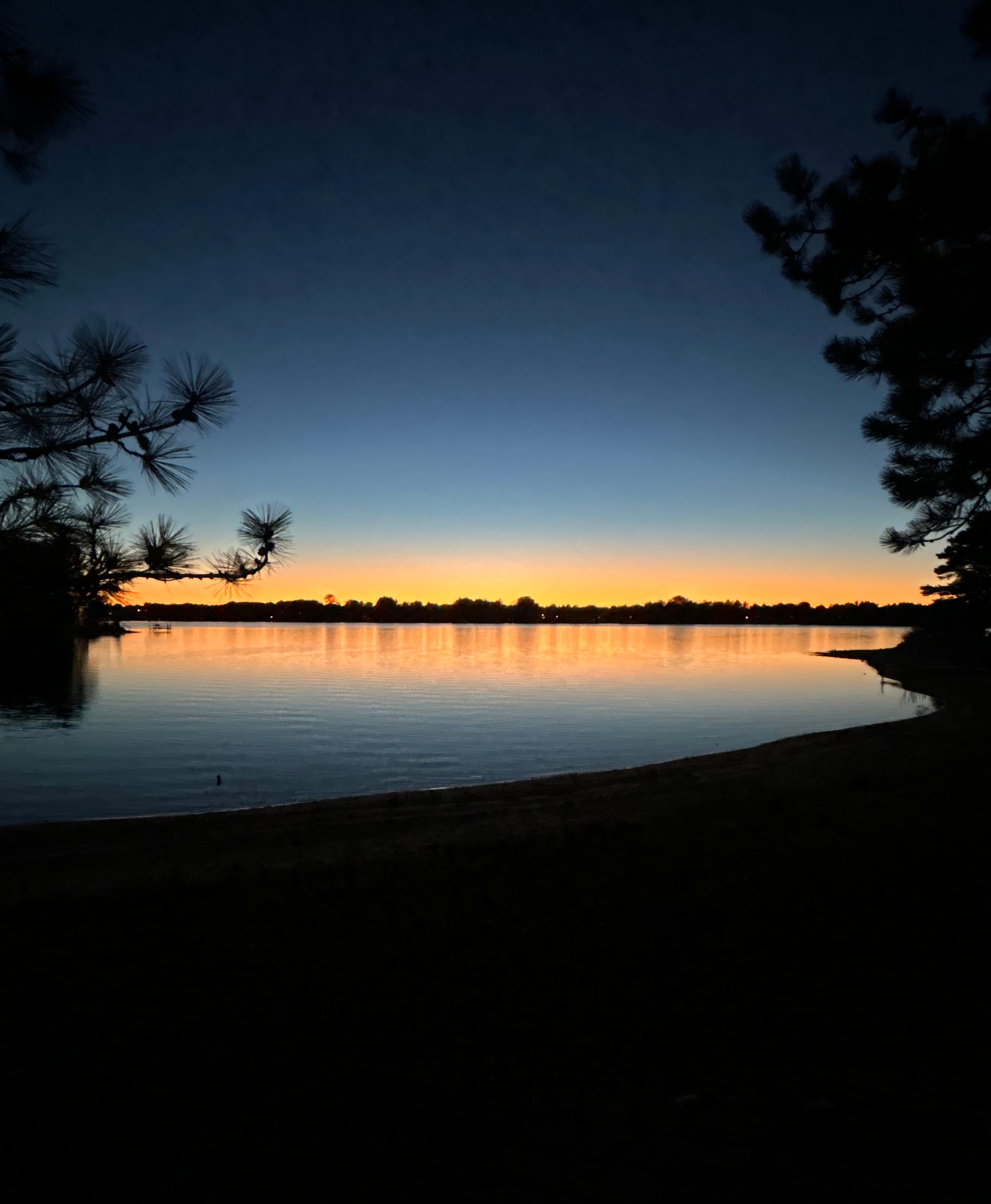 Sunset on silver lake 