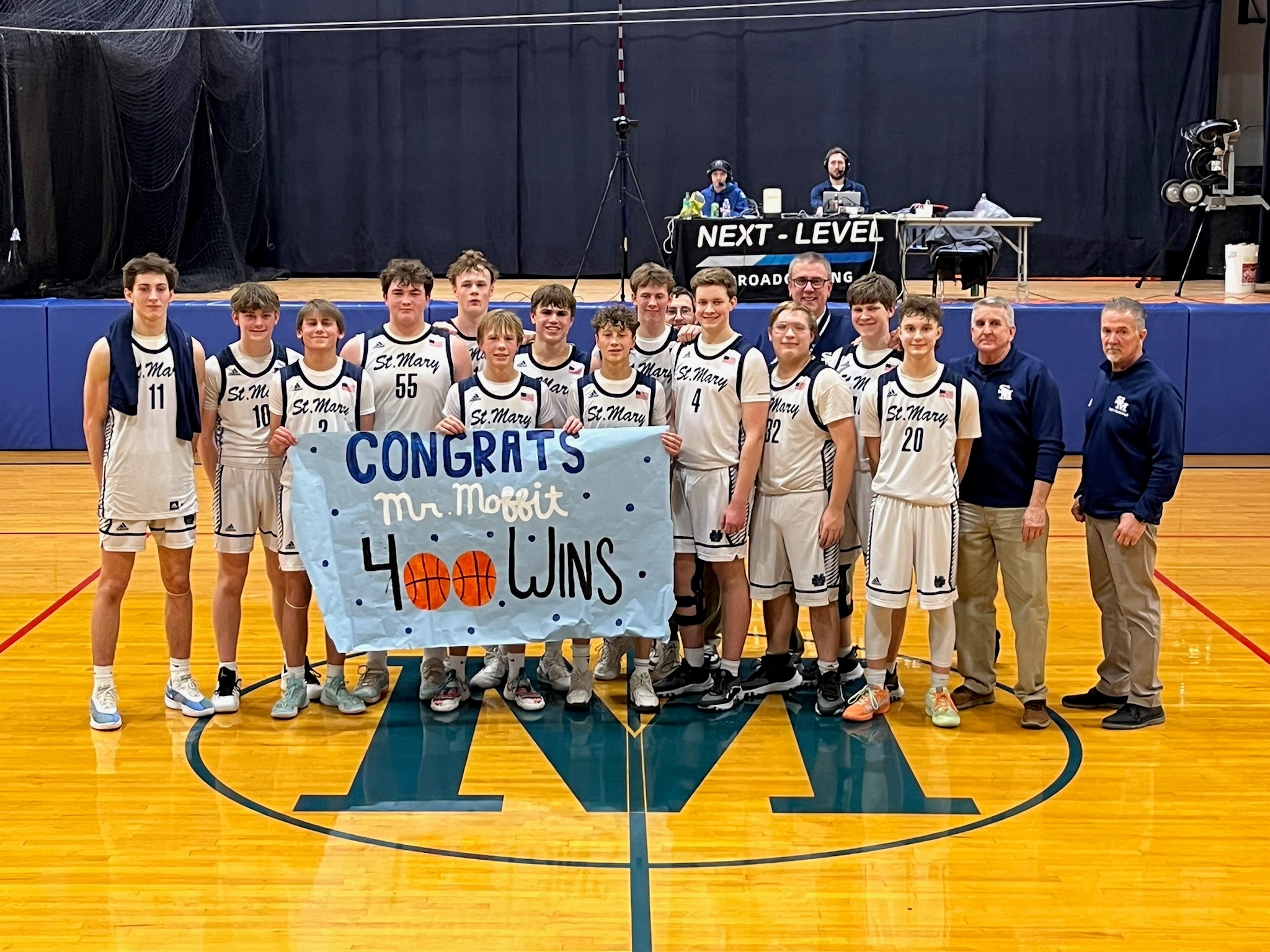 Gaylord St. Mary coach Rich Moffitt achieves 400th career win