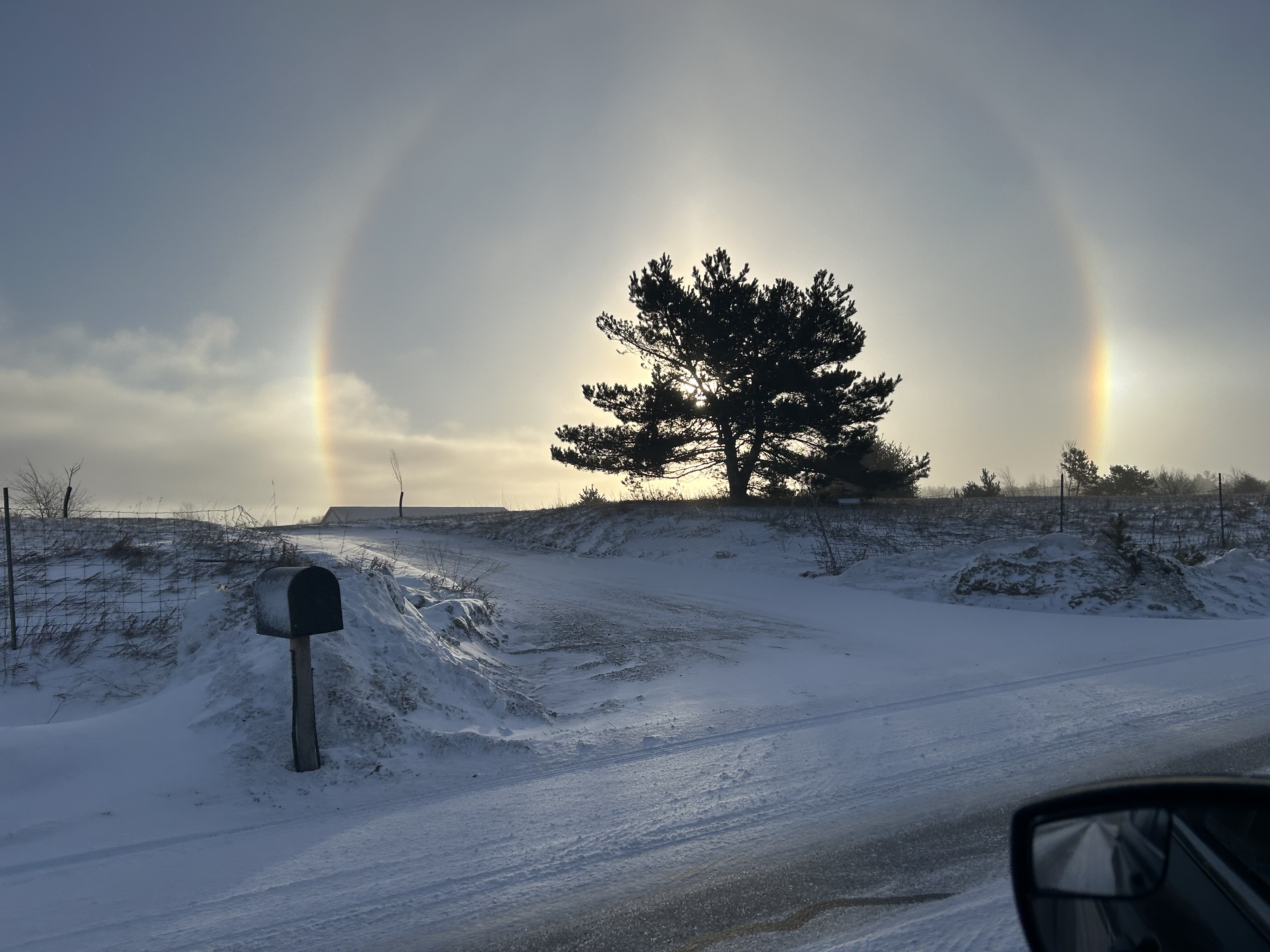 Gorgeous view on a freezing cold morning 