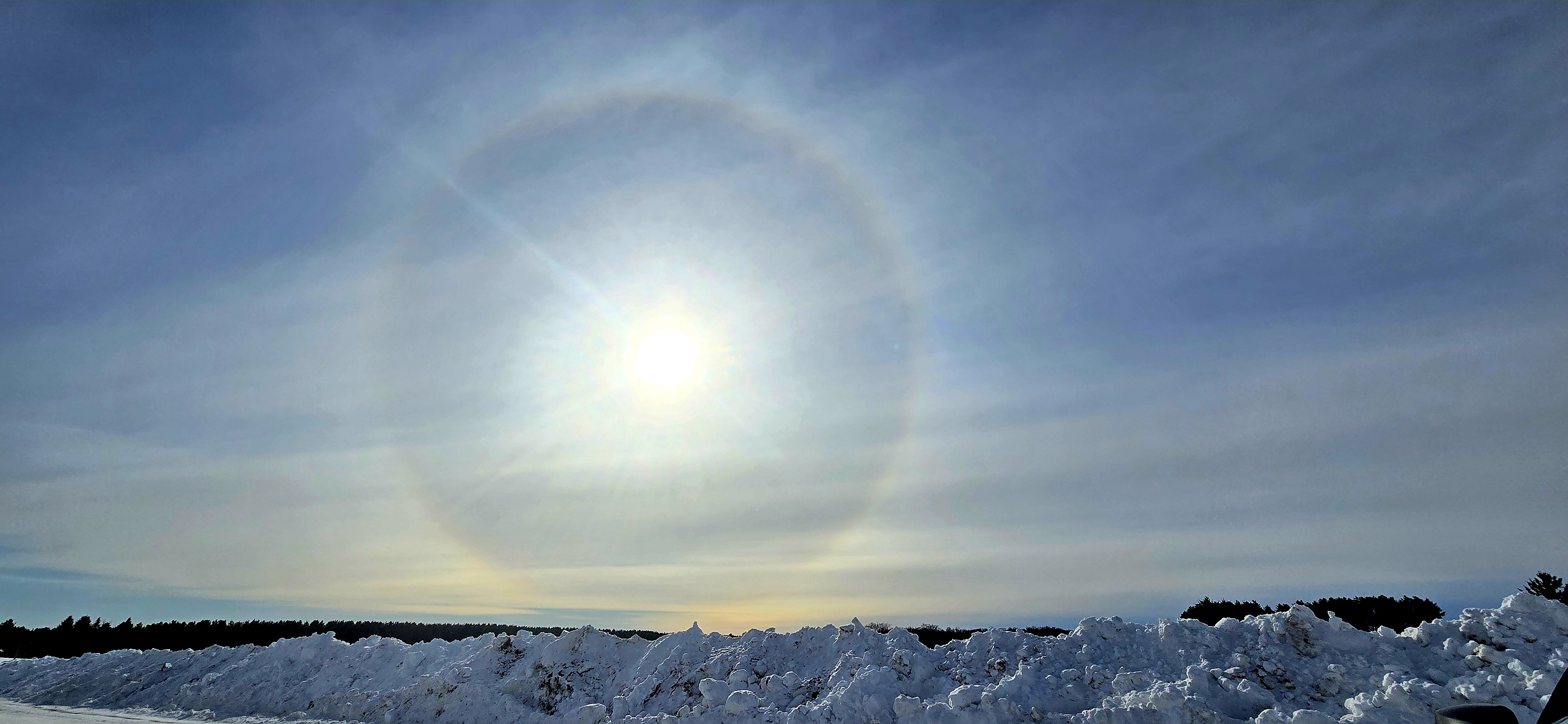 A sundog over Gaylord on February 21.