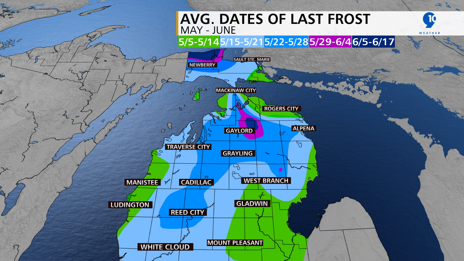 Average Last Dates Of Frost
