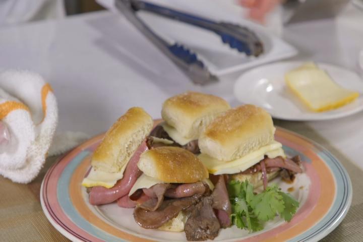 Cooking With Chef Hermann: Roast Beef Sliders with Balsamic Onions and Munster