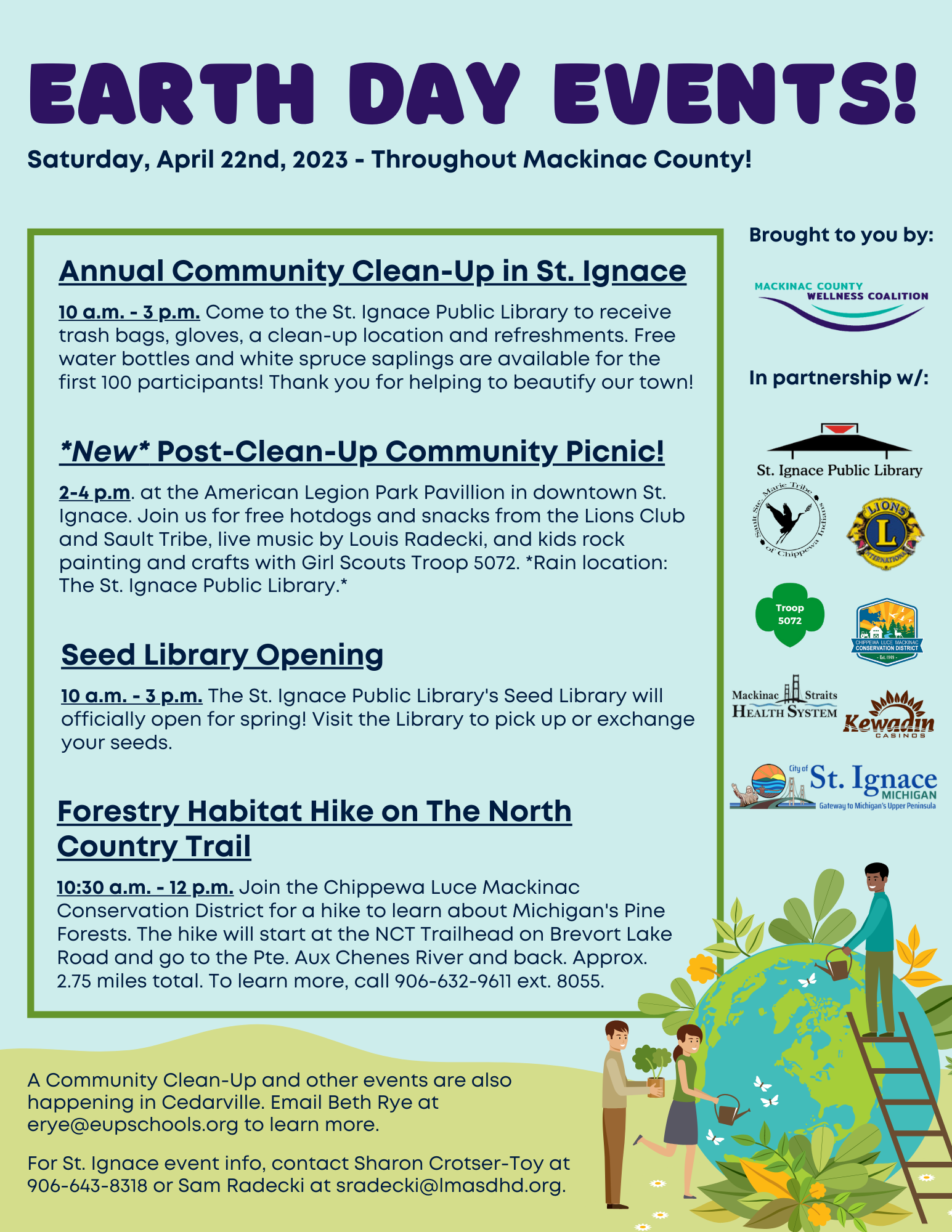 Mackinac County Earth Day events