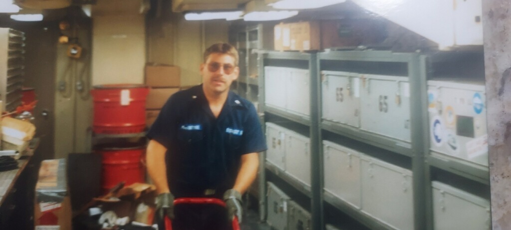 A young Donald "Mac" MacIntyre on board during deployment in the Arctic.