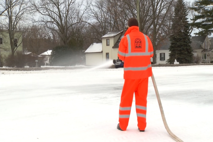 Torching Ice Rink Sights and Sounds: Building an Outdoor Ice Rink – 9and10News.com