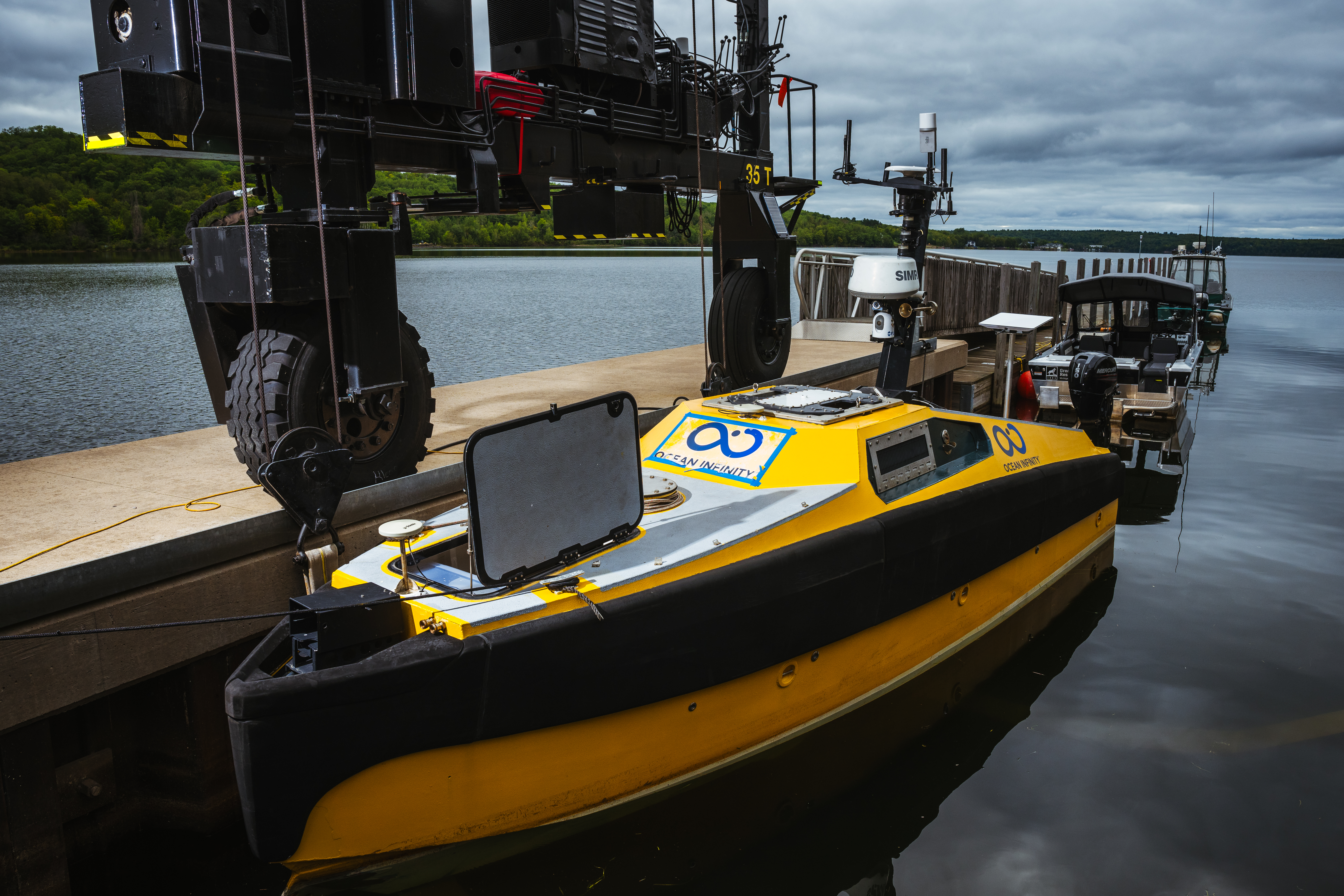 Launch of Ocean Infinity’s Armada 8 autonomous surface vessel (ASV)