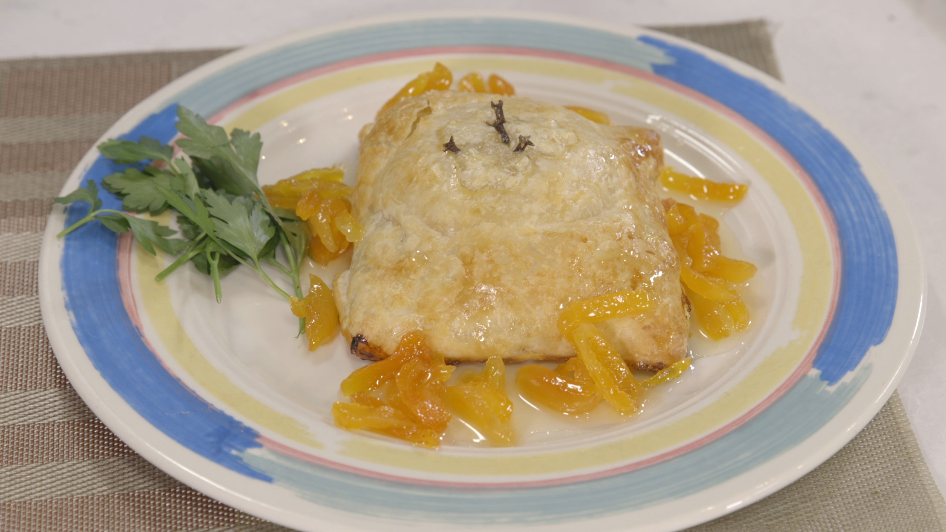 Cooking with Chef Hermann: Pastry Wrapped Baked Brie with Apricot Syrup