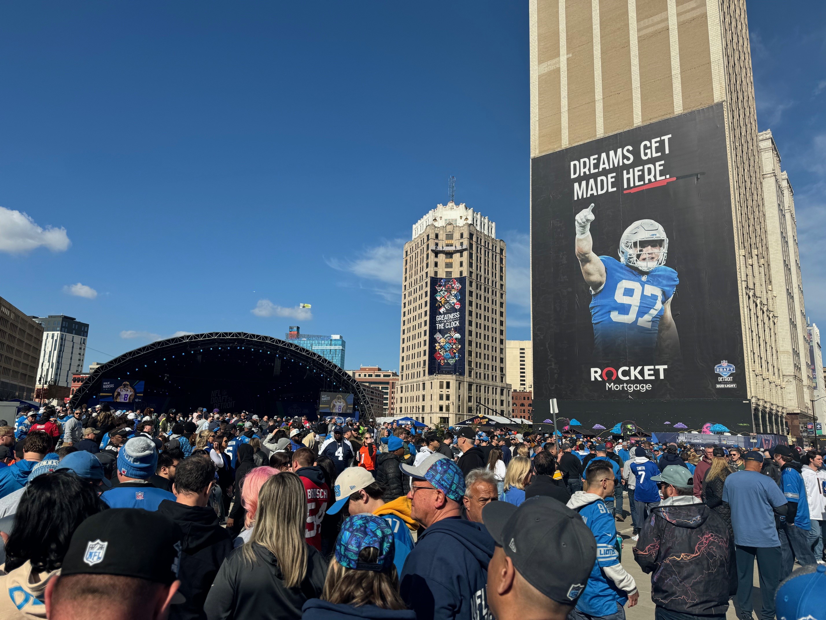 NFL draft attendance record set with more than 775,000 fans attending the Detroit event 