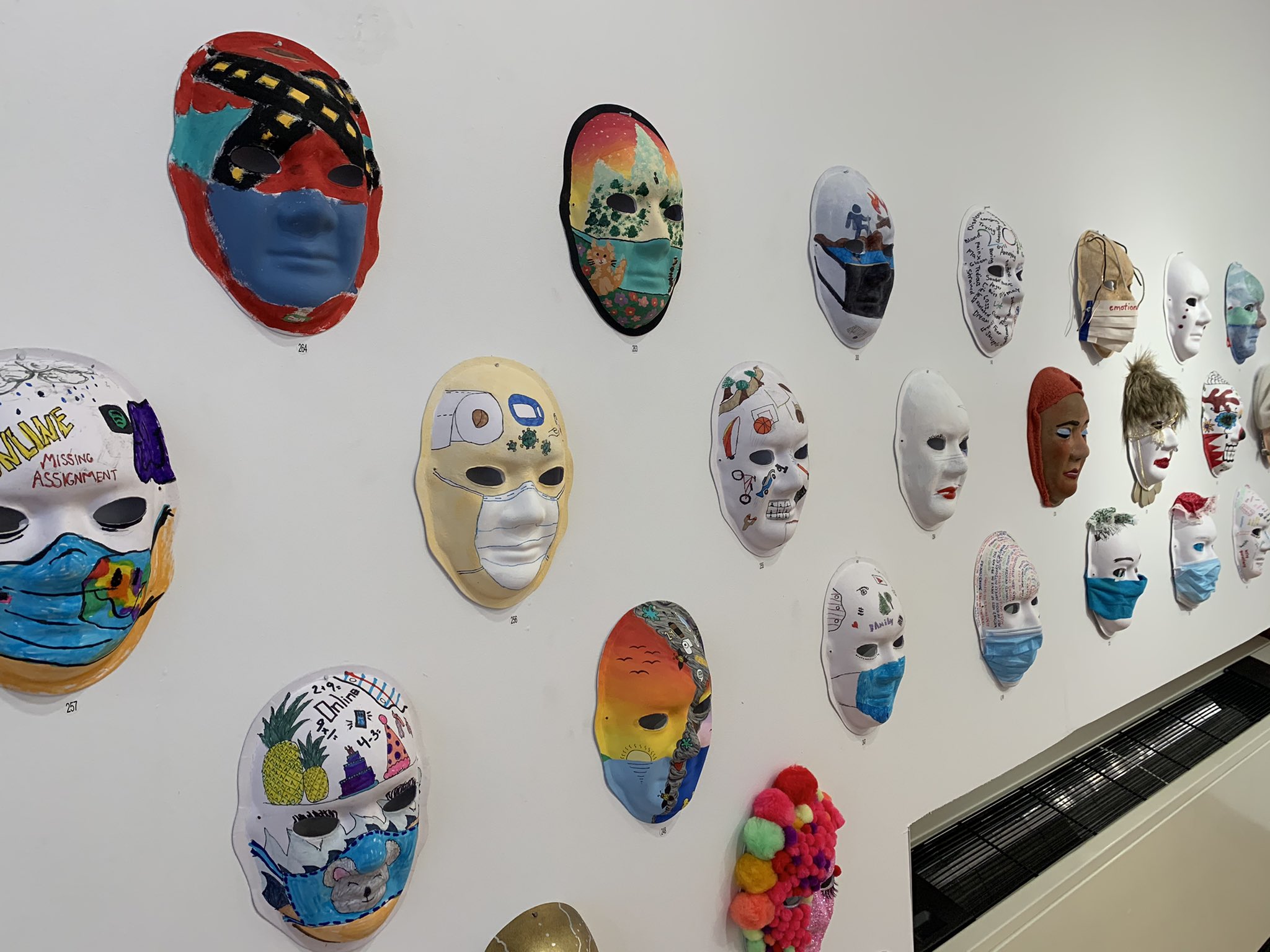 Over 400 Masks On Display in 'Stay Safe' Mask Exhibit in Manistee