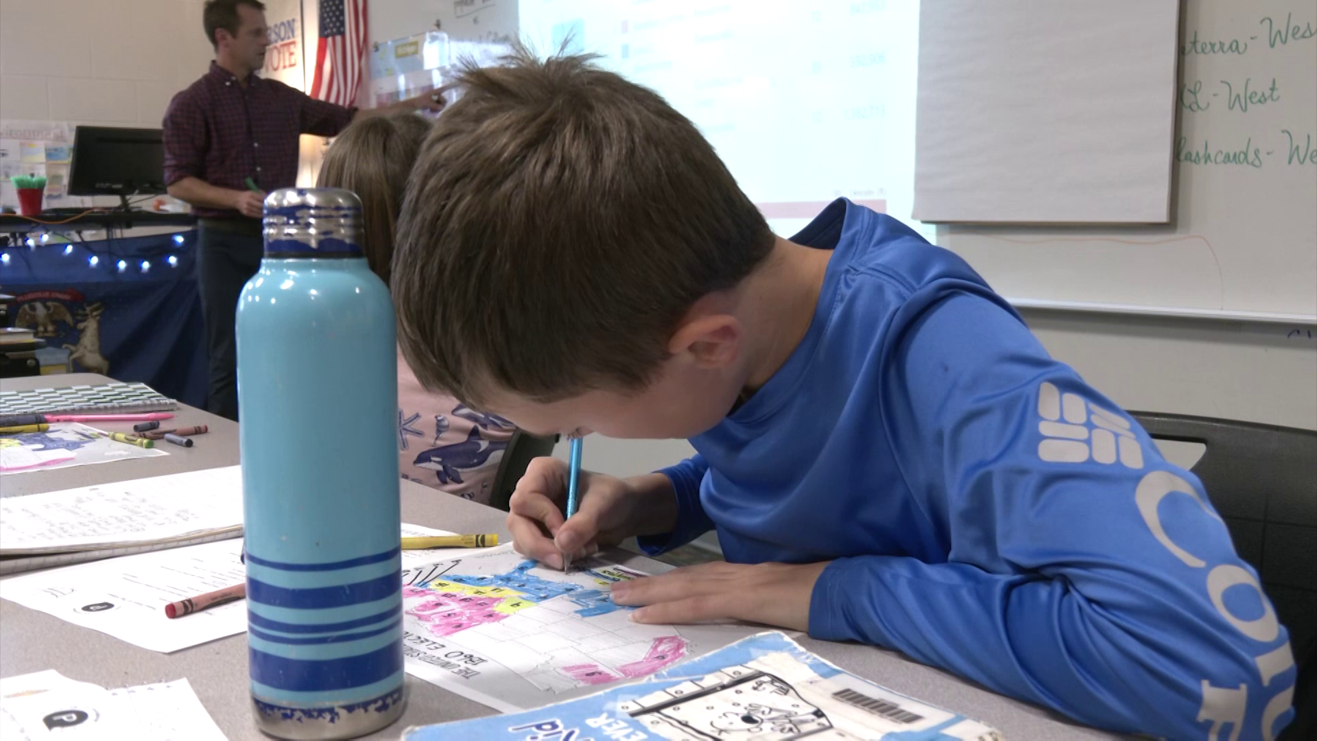 Local elementary school kids learn how democracy works ahead of the election