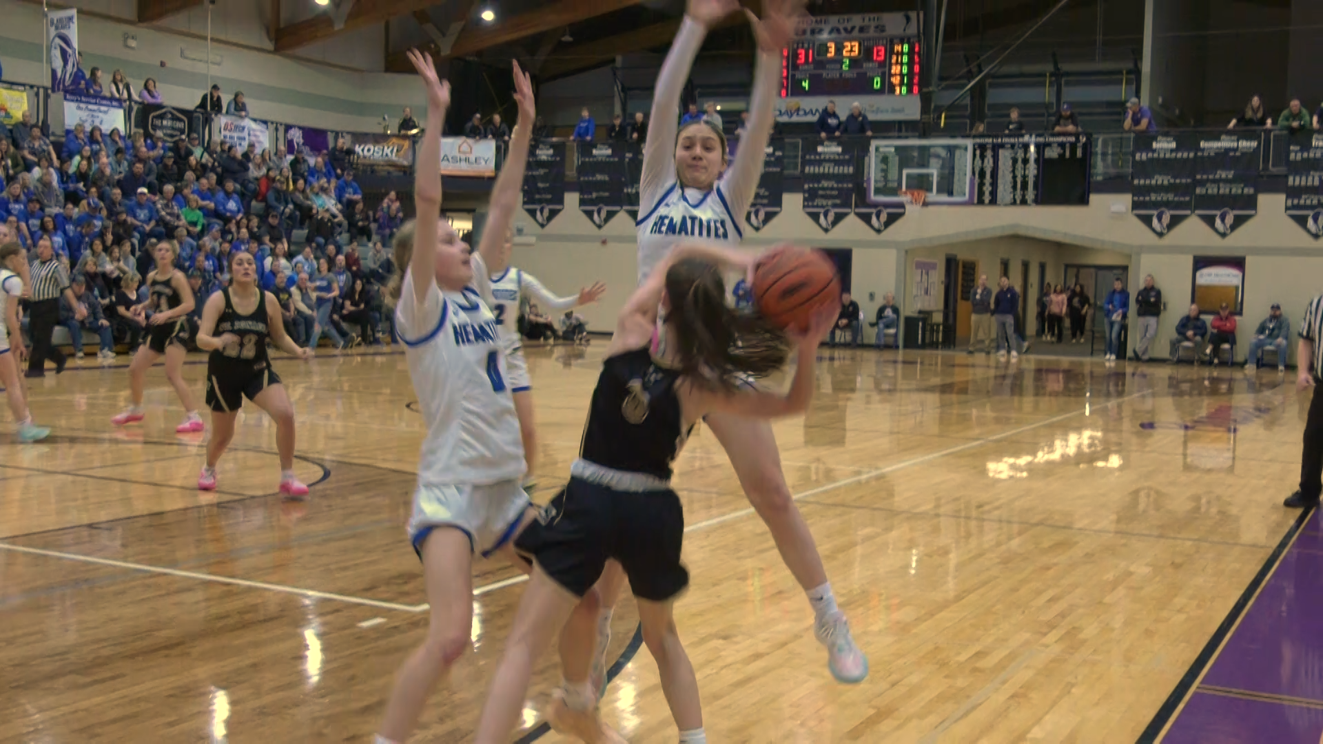 The St. Ignace Saints fell to Ishpeming in a division four state quarterfinal on Tuesday night.