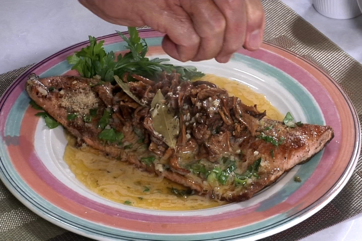 Cooking With Chef Hermann: Pan Seared Trout With Mushrooms