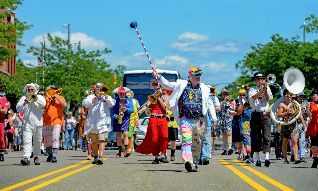Scottville Clown Band kicks off fundraiser for new bus