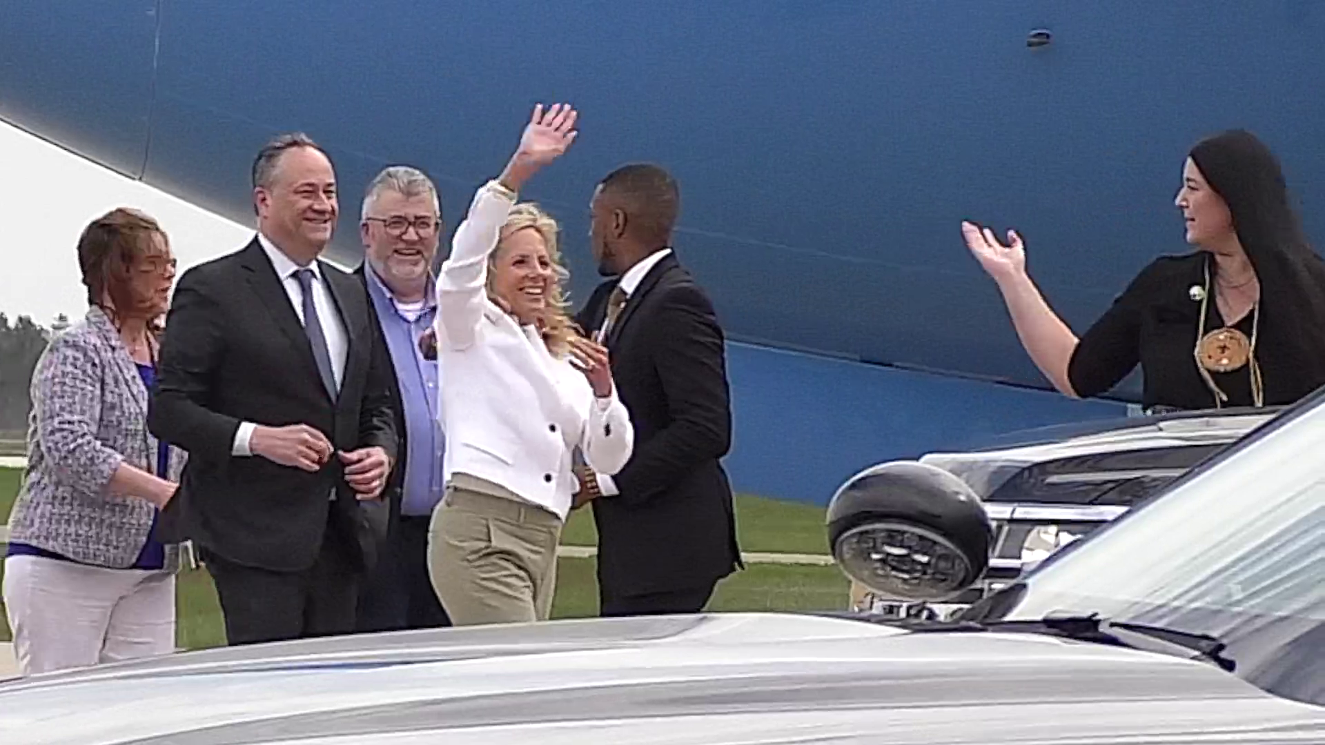 First Lady Dr. Jill Biden and Second Gentleman Doug Emhoff tour the U.P.
