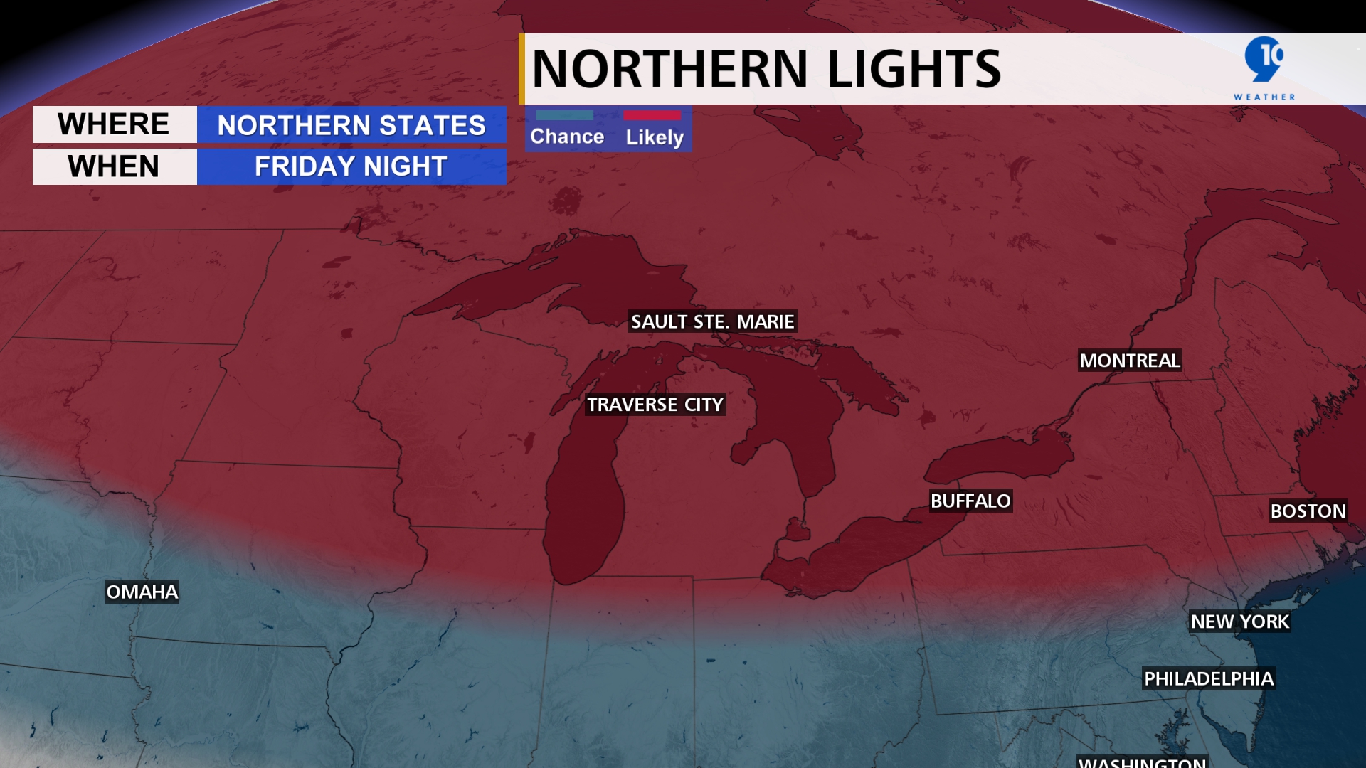 Northern Lights very possible starting Friday night
