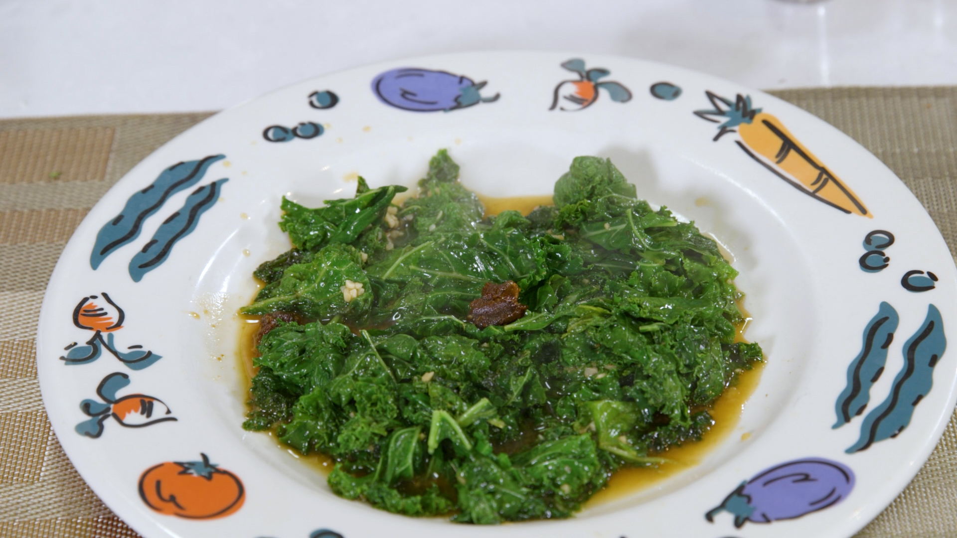 Braised Greens With Garlic And Miso Butter