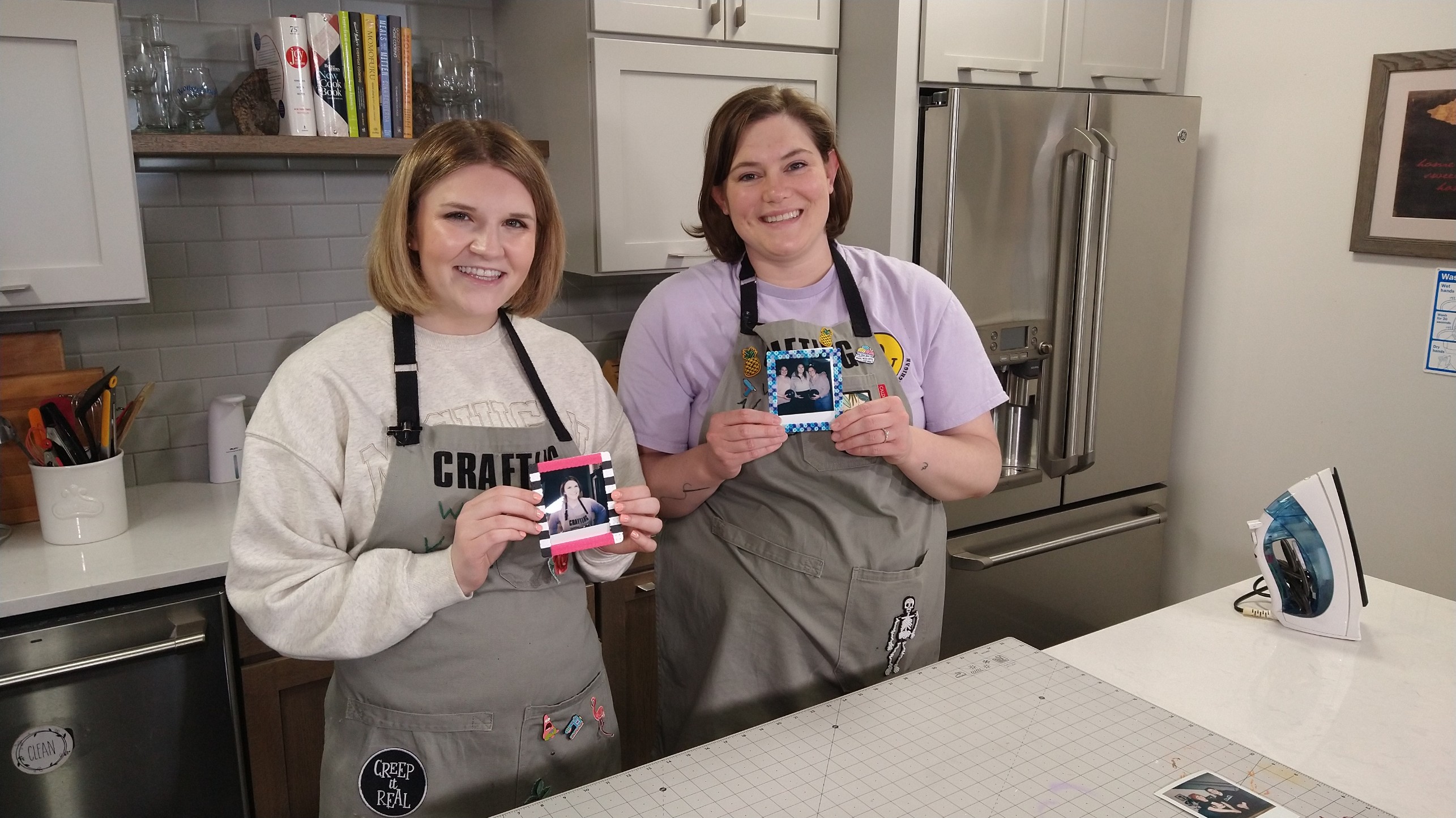 Crafting with the Katies: DIY a picture frame for your Polaroids using perler beads!