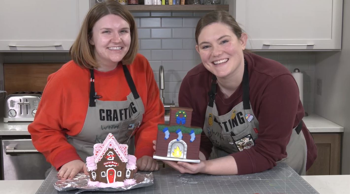 Crafting with the Katies: Painting Christmas ceramics!