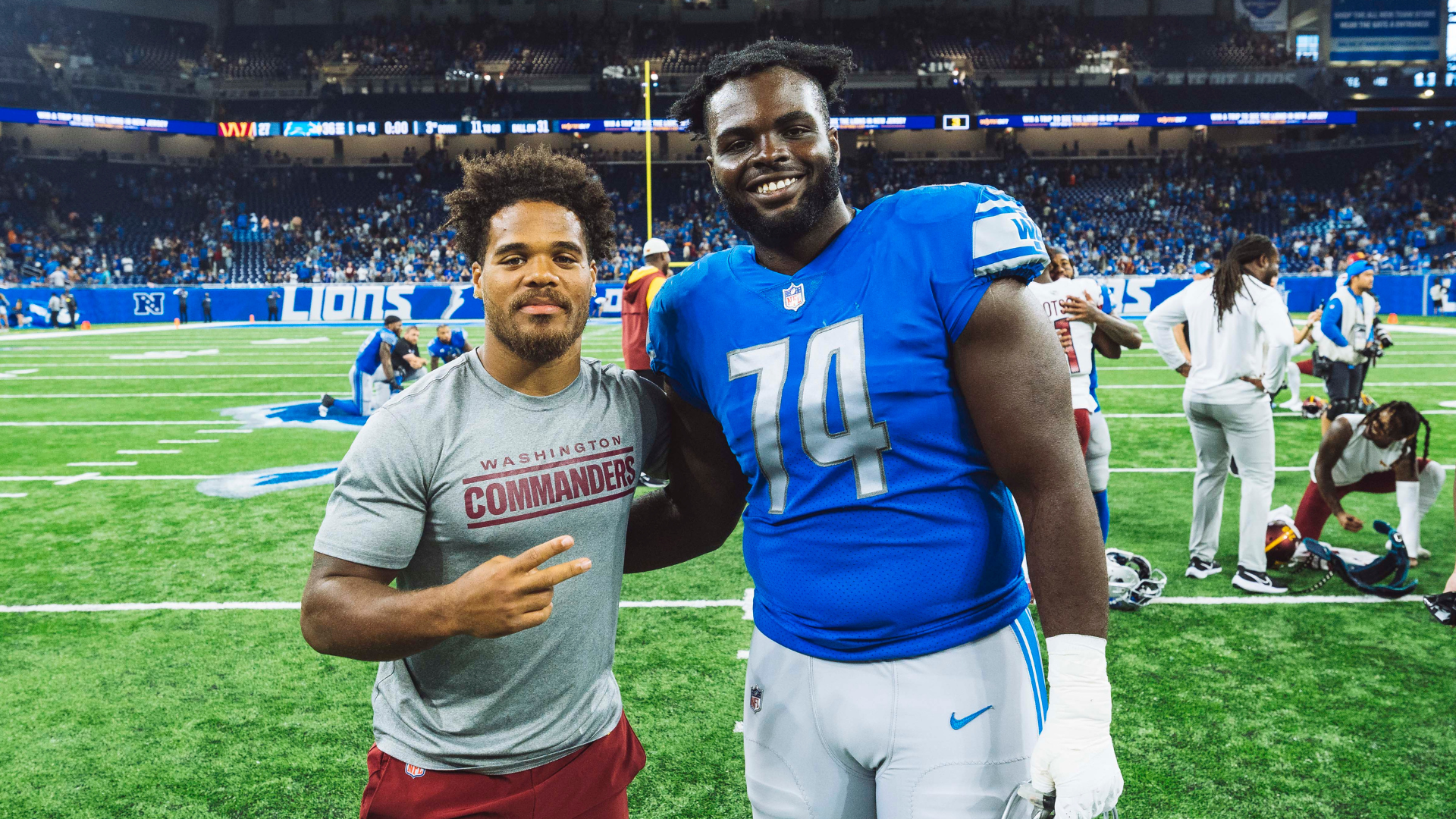 Lions OL Kayode Awosika wins the internet this week after story about ...