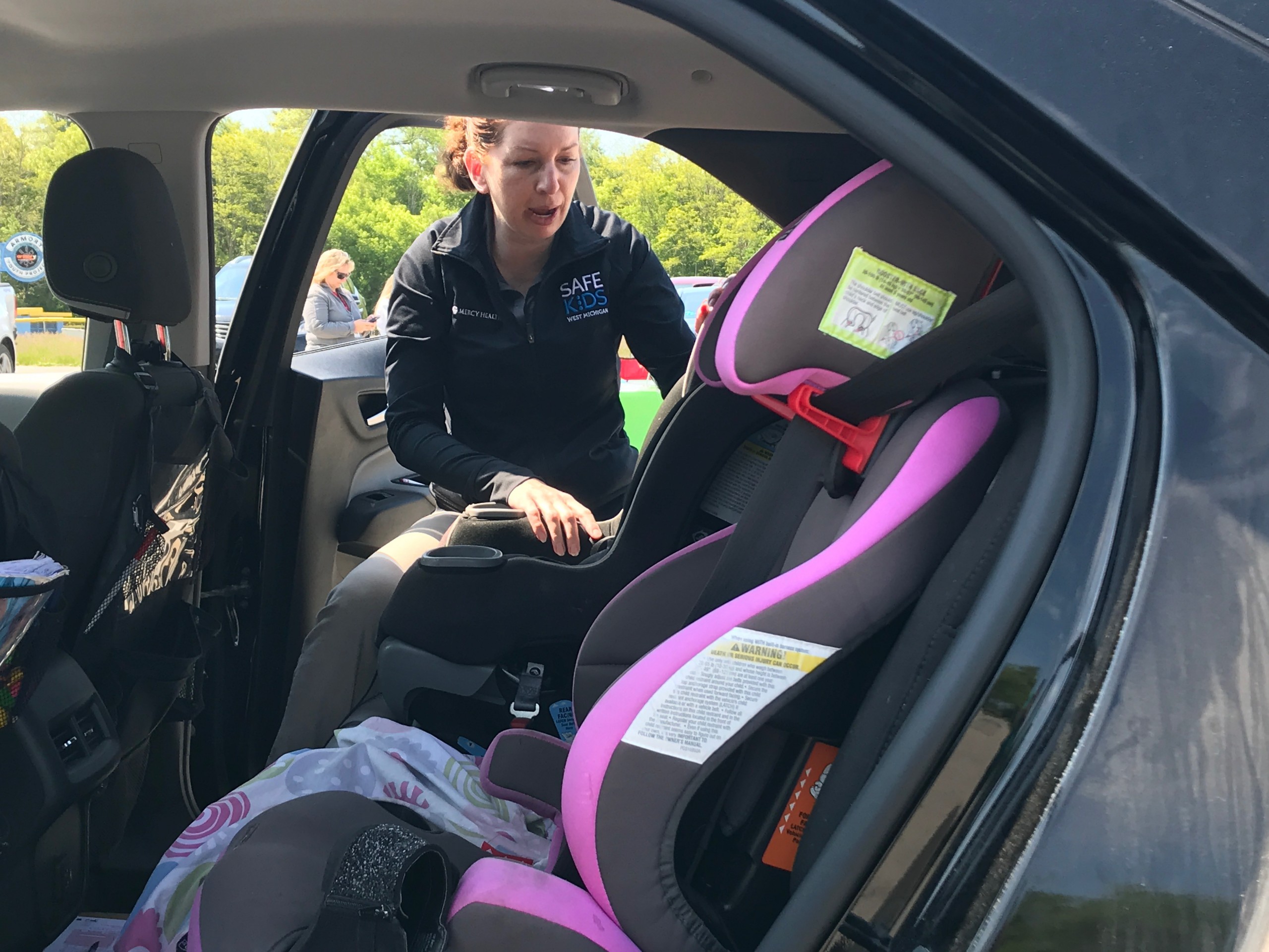District Health Department #10, along with Great Start Collaborative, held a child car seat check event on Wednesday in Manistee. Parents could have their child’s car seat checked for the fit of their vehicle, the size of their child, and if the car ...