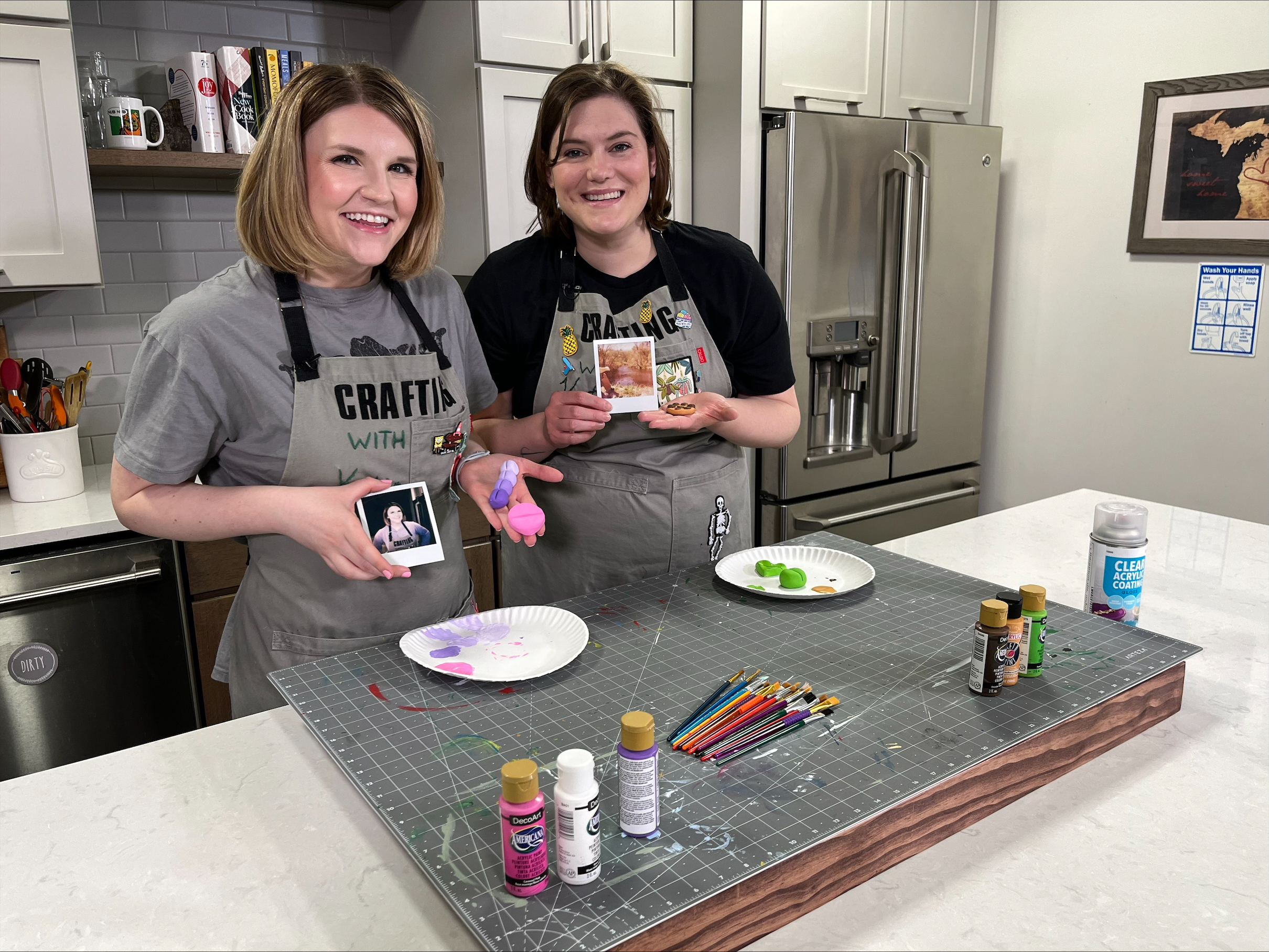 Crafting with the Katies: Shape your own Polaroid photo stand out of clay