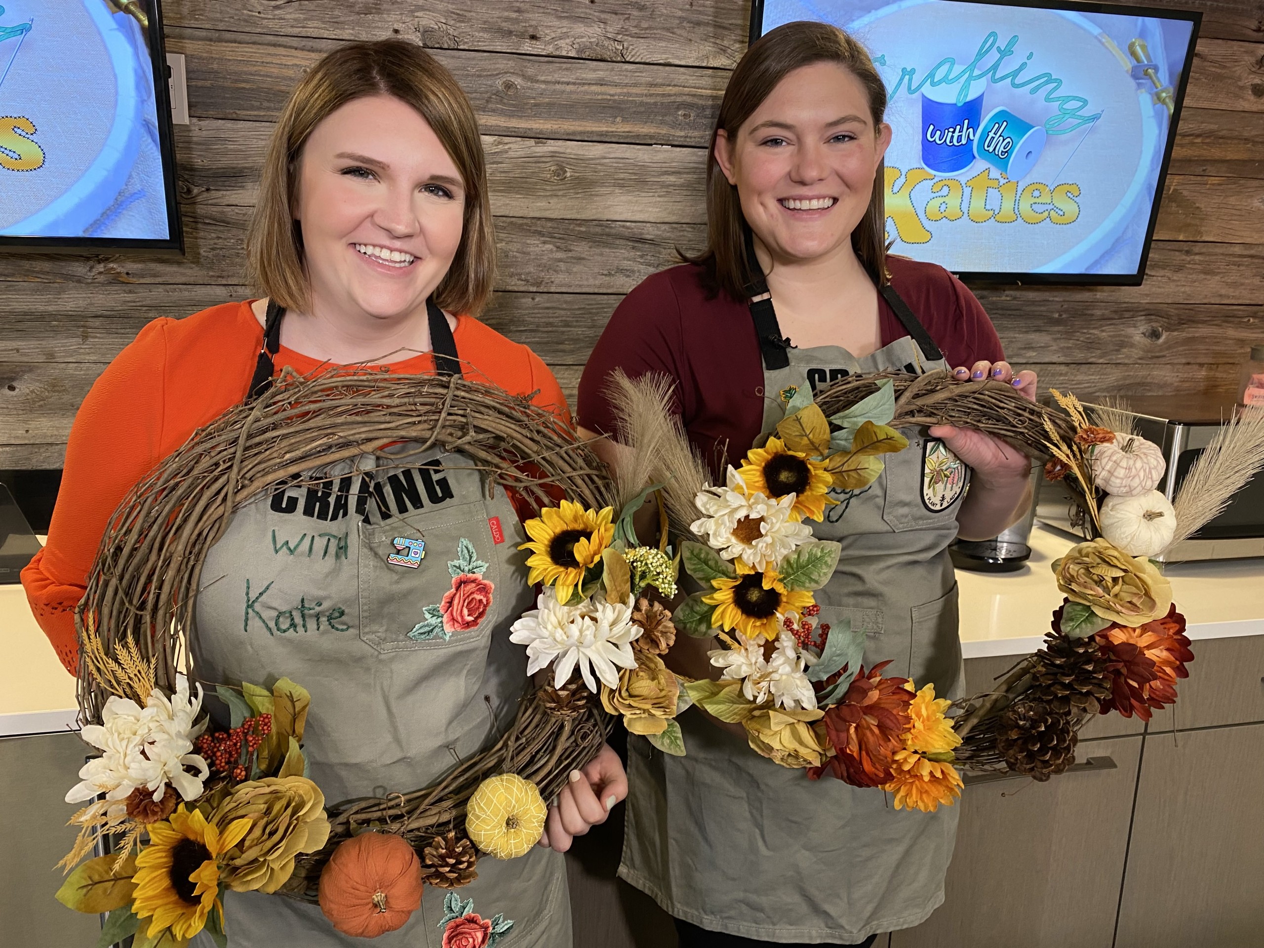 Crafting with the Katies: Creating a Fall Wreath