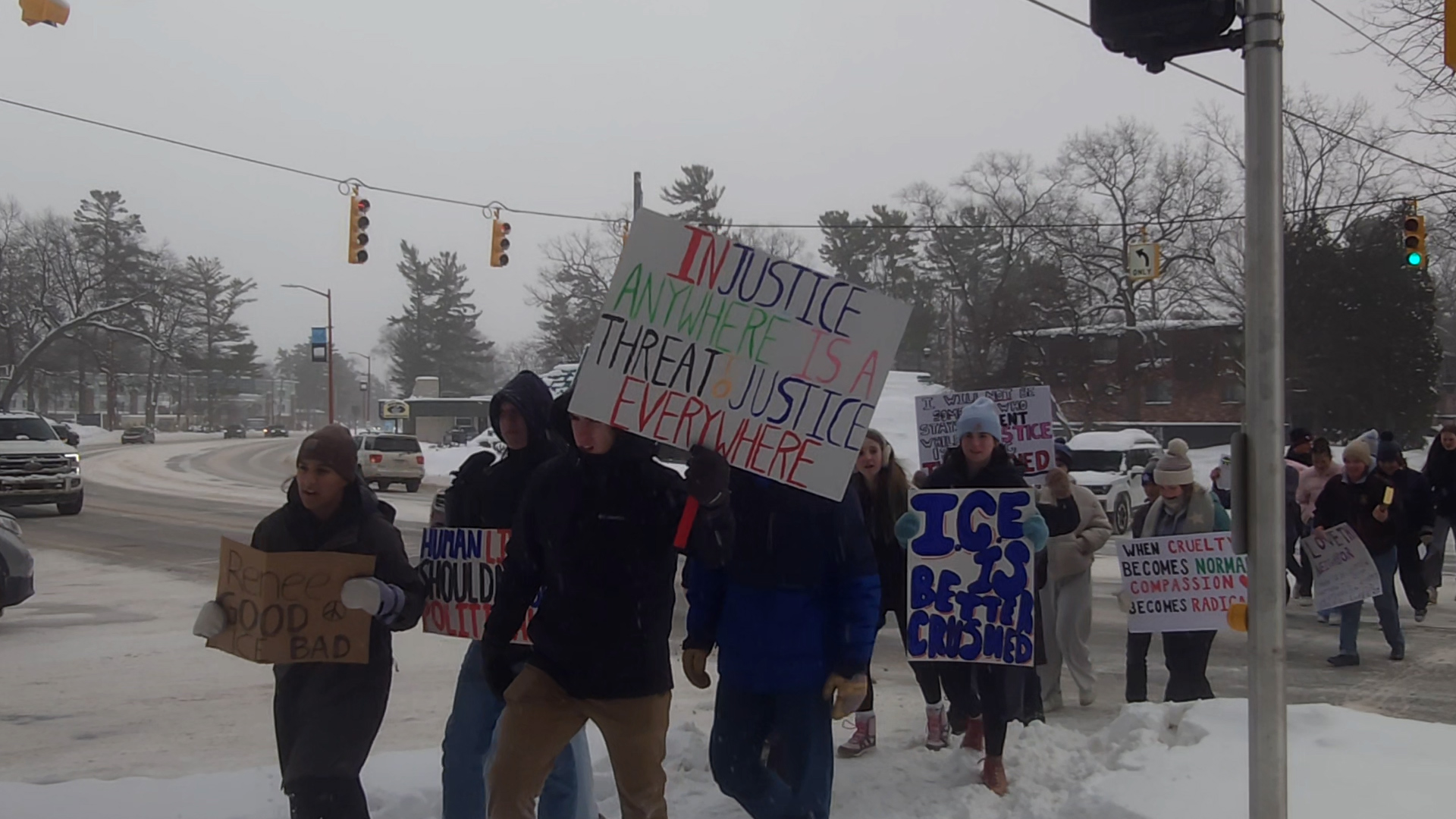 Students Stage Walkout at Traverse City Central High School in ...