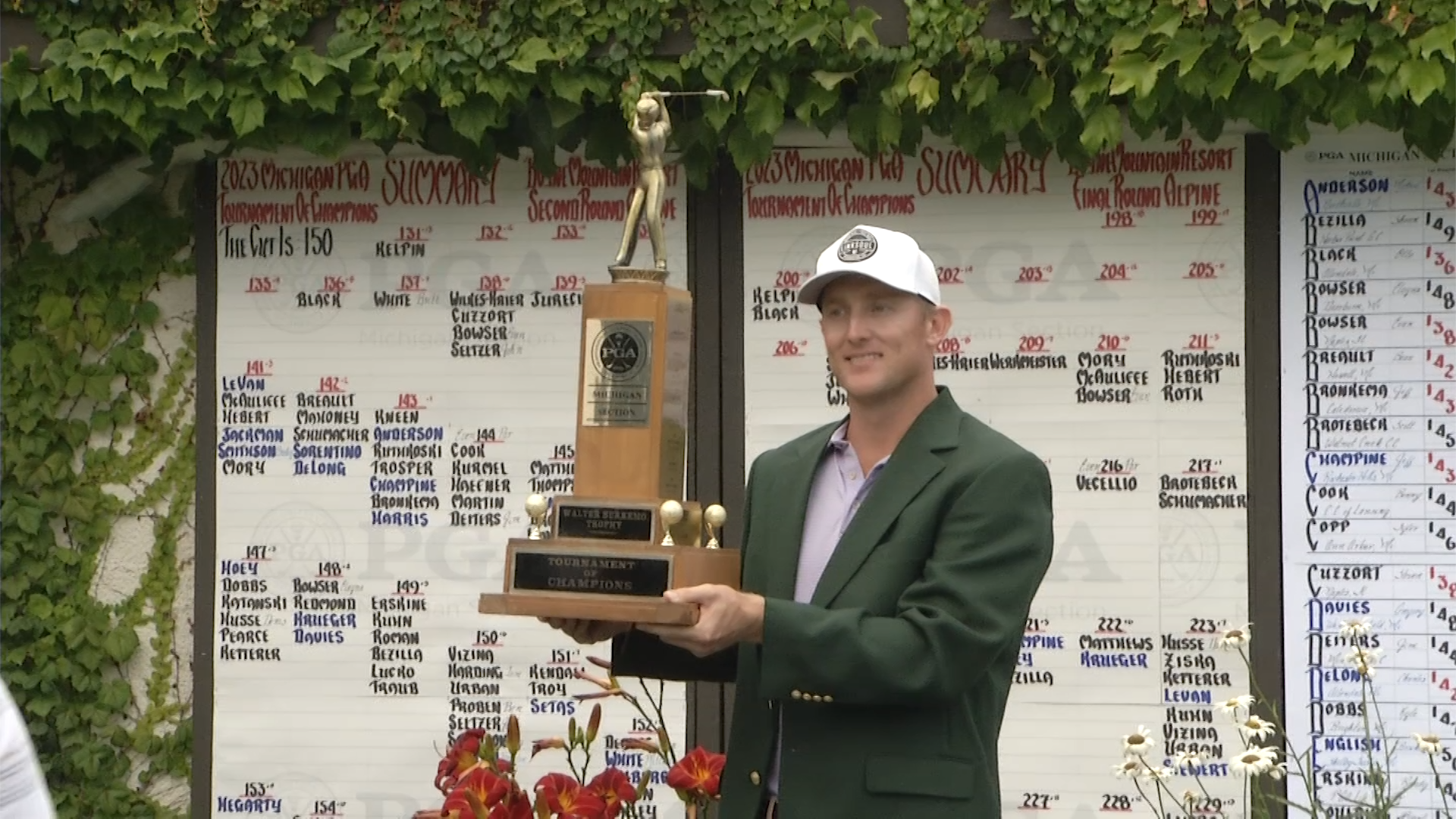 Barrett Kelpin defeated Otto Black in a playoff to win the 2023 Michigan PGA Tournament of Champions.
