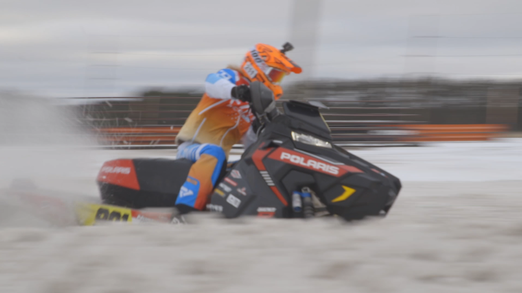 Jonathan Snowmobile Racing Sights and Sounds: Snowmobilers Celebrating Snow at Northern Power Race ...