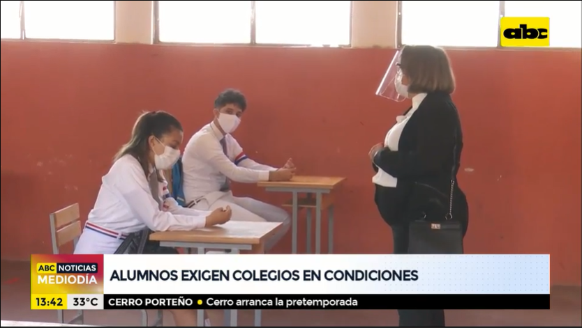 Alumnos Exigen Colegios En Condiciones Para Volver A Clases Nacionales Abc Color