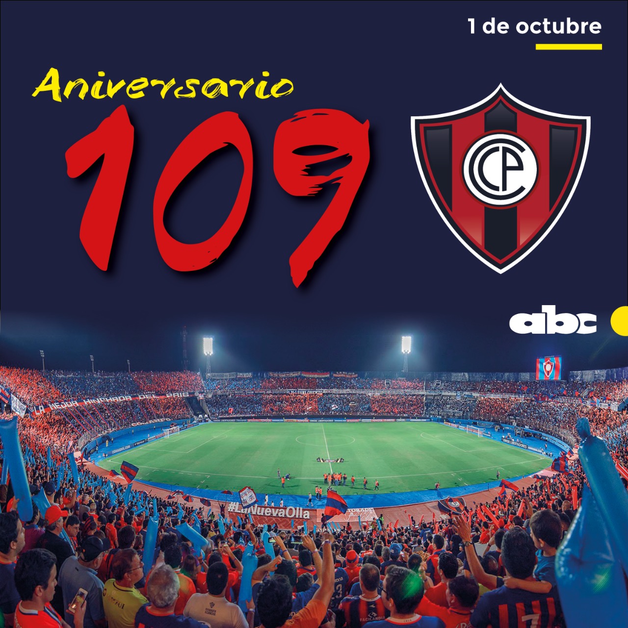 Clube Cerro Porteño celebra aniversário - CONMEBOL