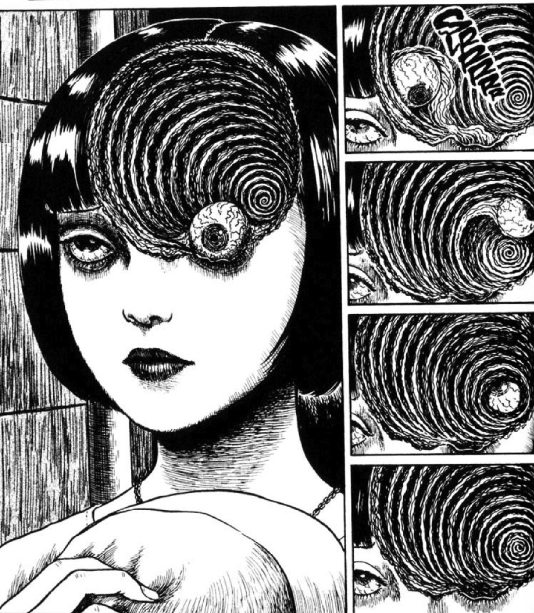 El eroguro tiene hoy potentes cultores. Página de ‘Uzumaki’, manga de Junji Ito.