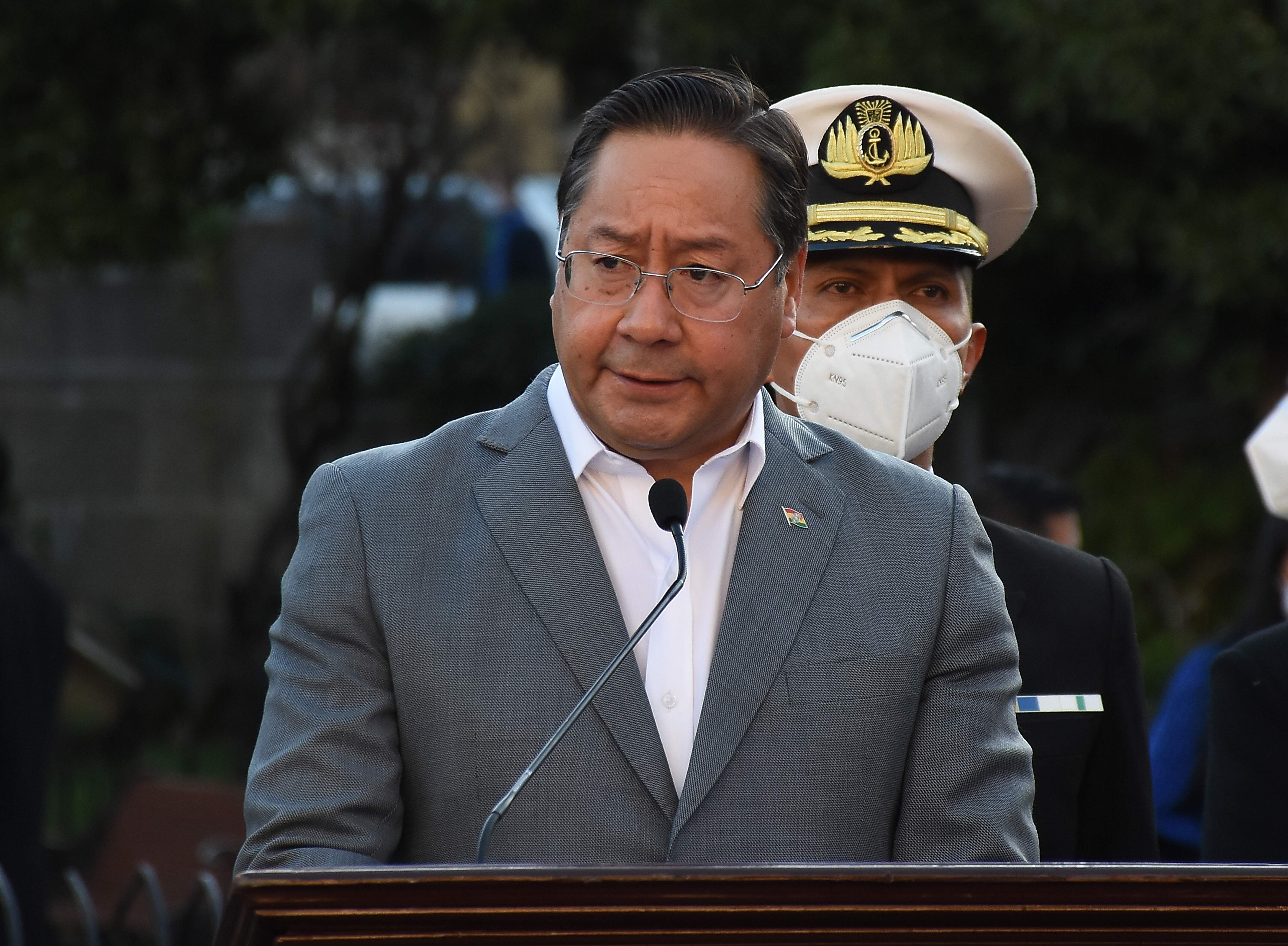 Video el presidente de Bolivia Luis Arce dijo en un discurso que