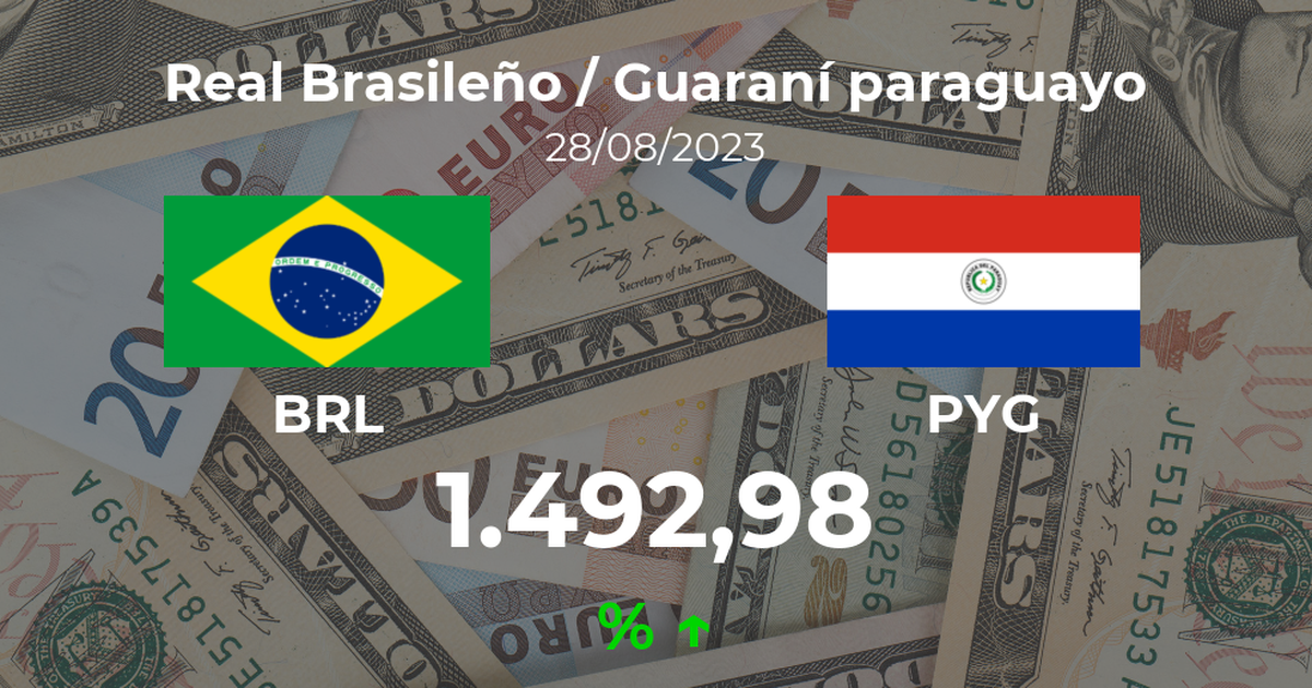 Apertura del Real Brasileño / Guaraní paraguayo del 28 de agosto