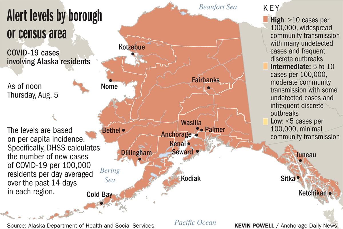 Alaska hospitals place new restrictions on visitors as state reports 382  COVID-19 cases Thursday